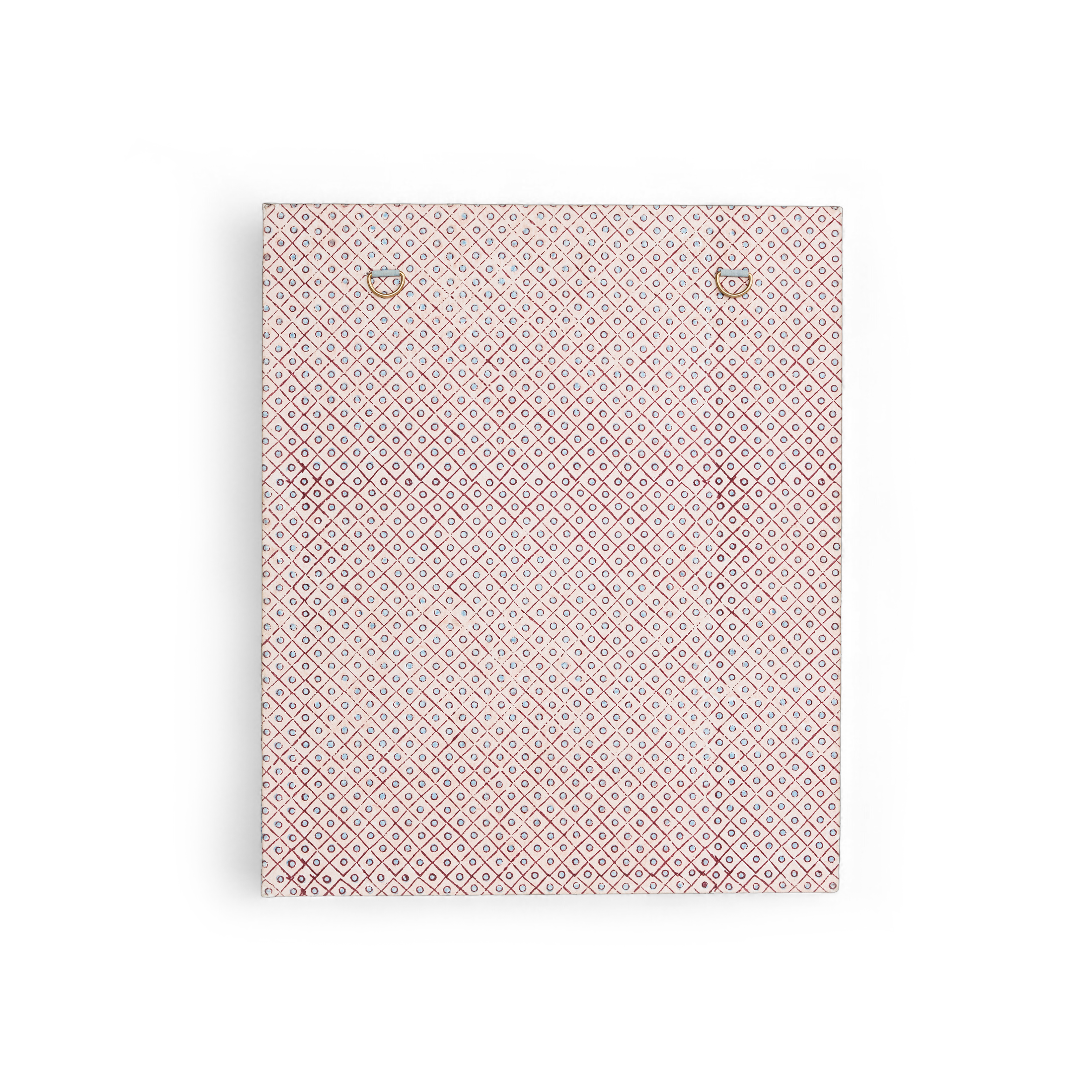 Coral Bloom – Hand Block Printed Wall Picture Frame (12" x 10", fits 7" x 5" photo)