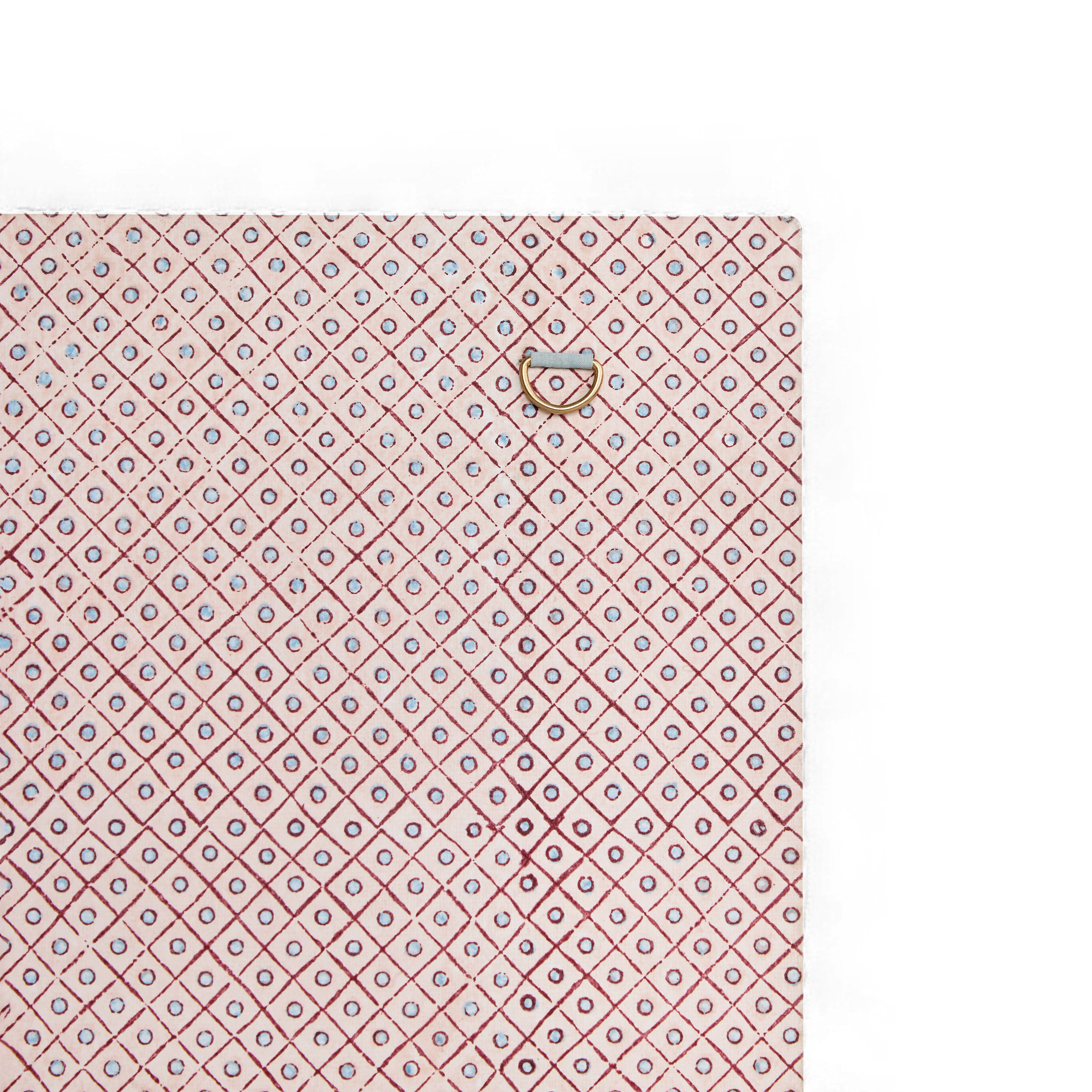 Coral Bloom – Hand Block Printed Wall Picture Frame (12" x 10", fits 7" x 5" photo)