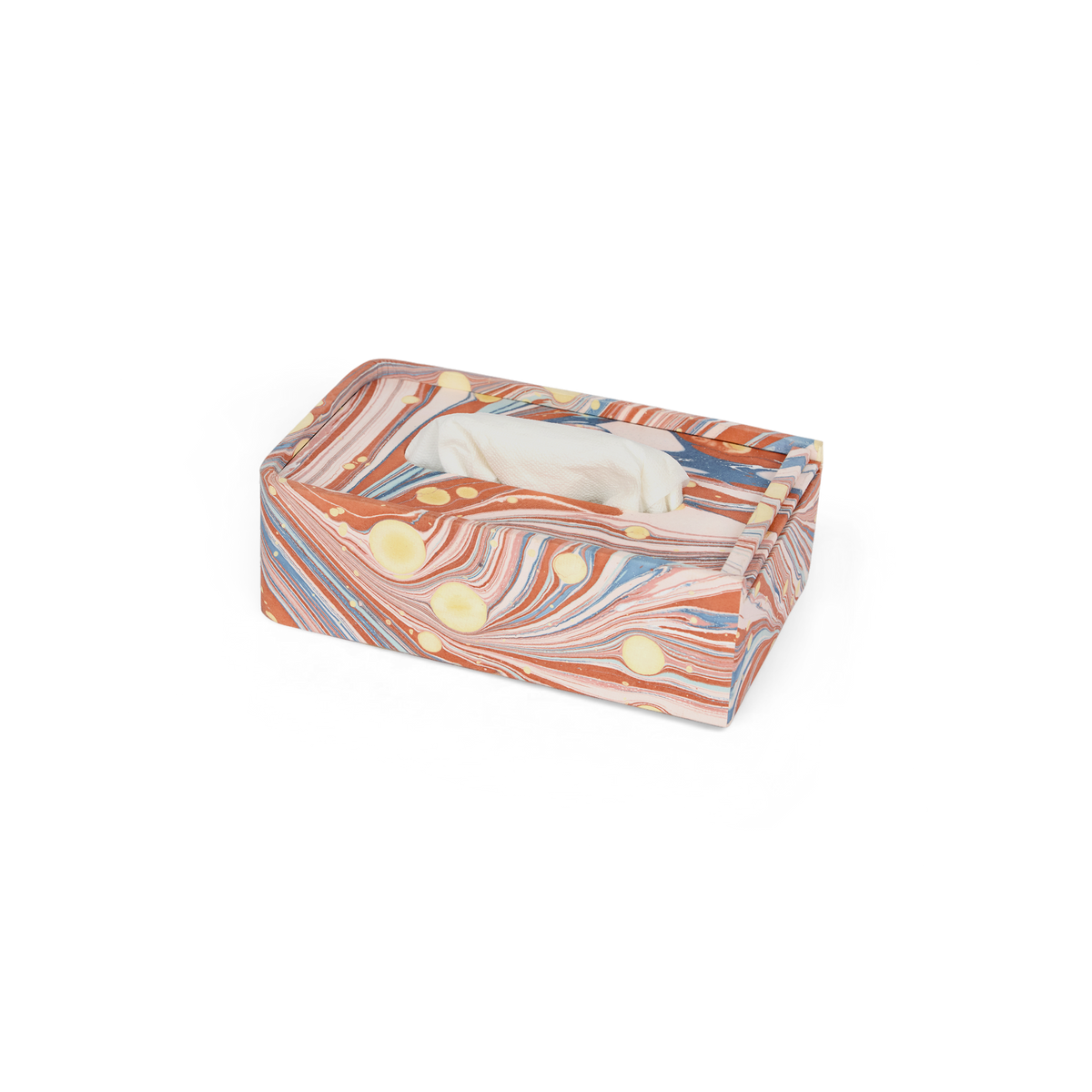 Sunset Swirl – Tissue Box Cover (5.25” W x 8.5” L x 2.75” H)