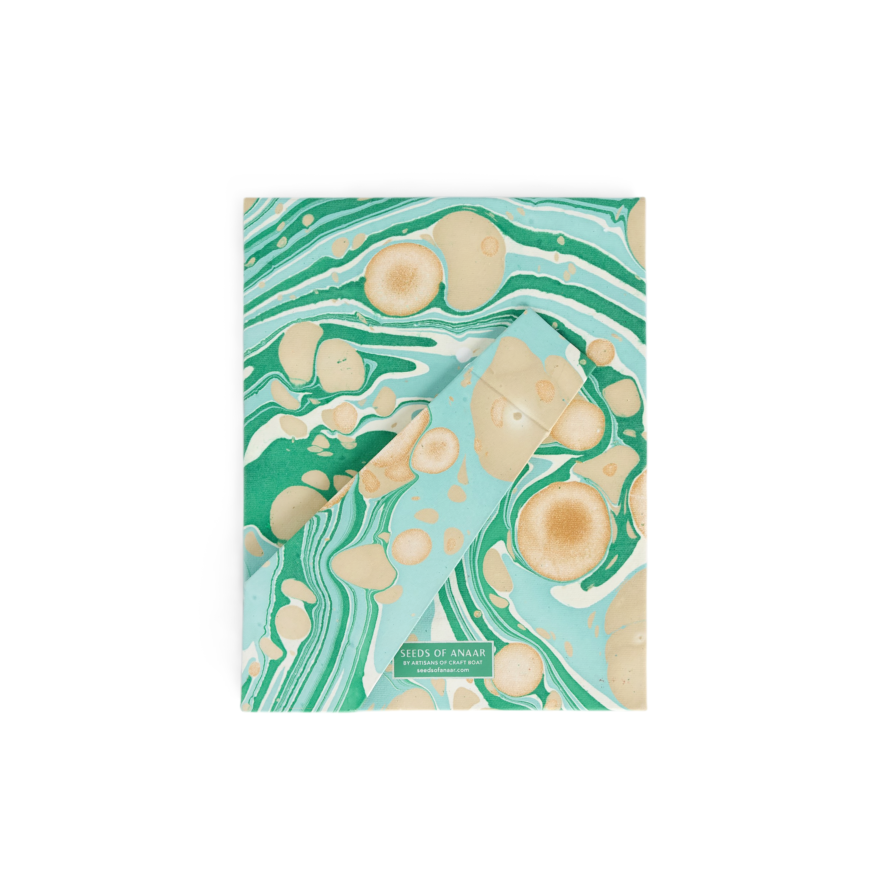 Celadon Green Mountain  – Hand Marbled Tabletop Picture Frame (7.25" x 5.75", fits 6" x 4" photo)