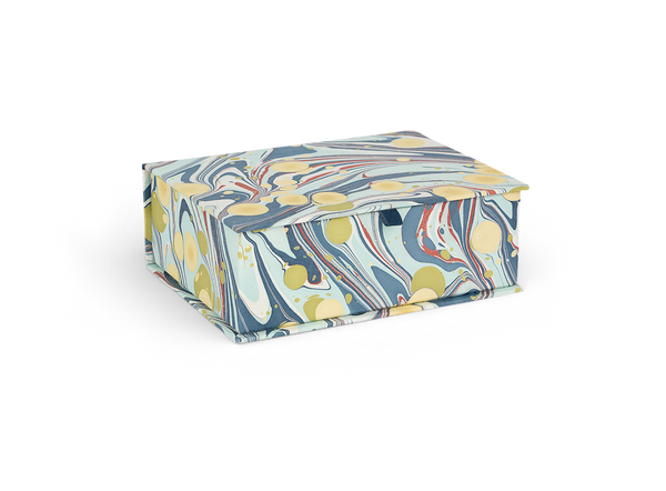 Ocean Stone – Hand Marbled Keepsake Box (9.5