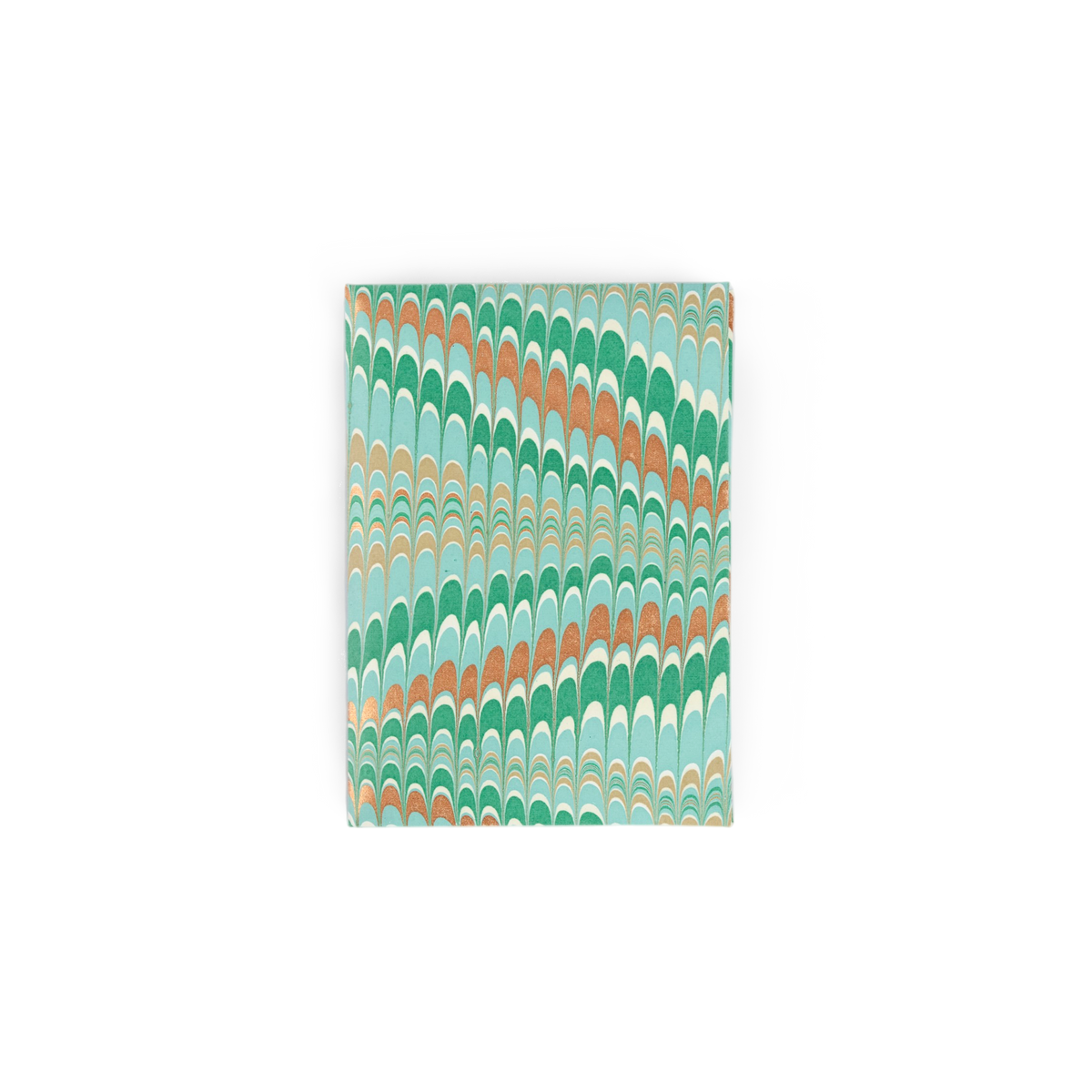 Celadon Green Mountain – Hand Marbled Greeting Card Folder Set  (6” x 4” | 100% Recycled Cotton Paper)