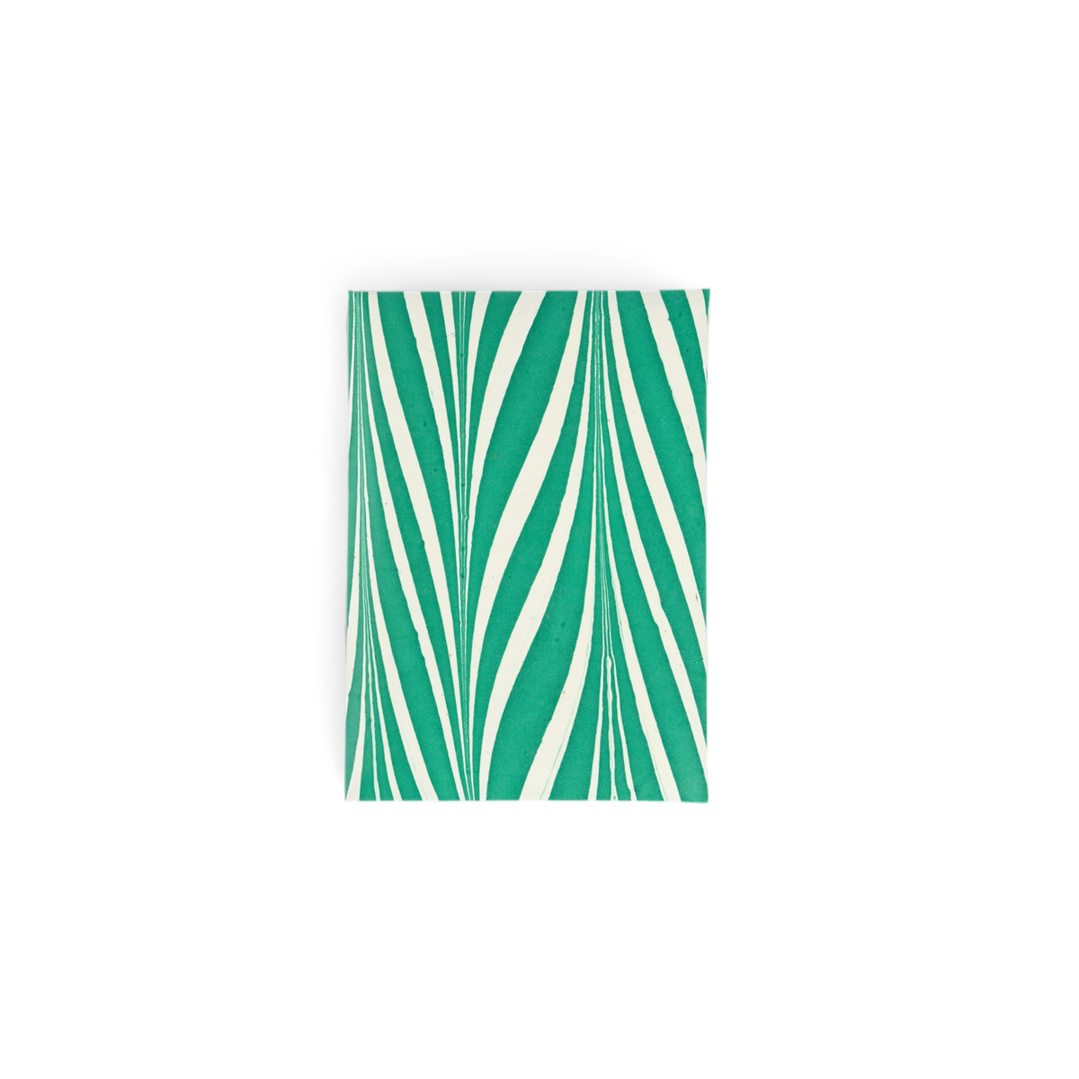 Celadon Green Banyan – Hand Marbled Greeting Card Folder Set  (6” x 4” | 100% Recycled Cotton Paper)