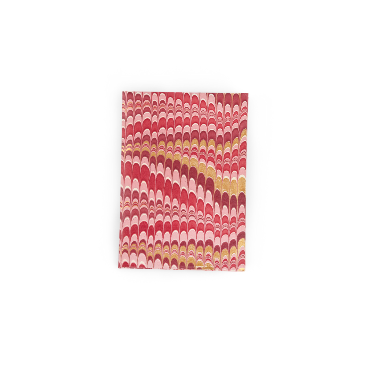 Garnet Red Mountain – Hand Marbled Greeting Card Folder Set  (6” x 4” | 100% Recycled Cotton Paper)