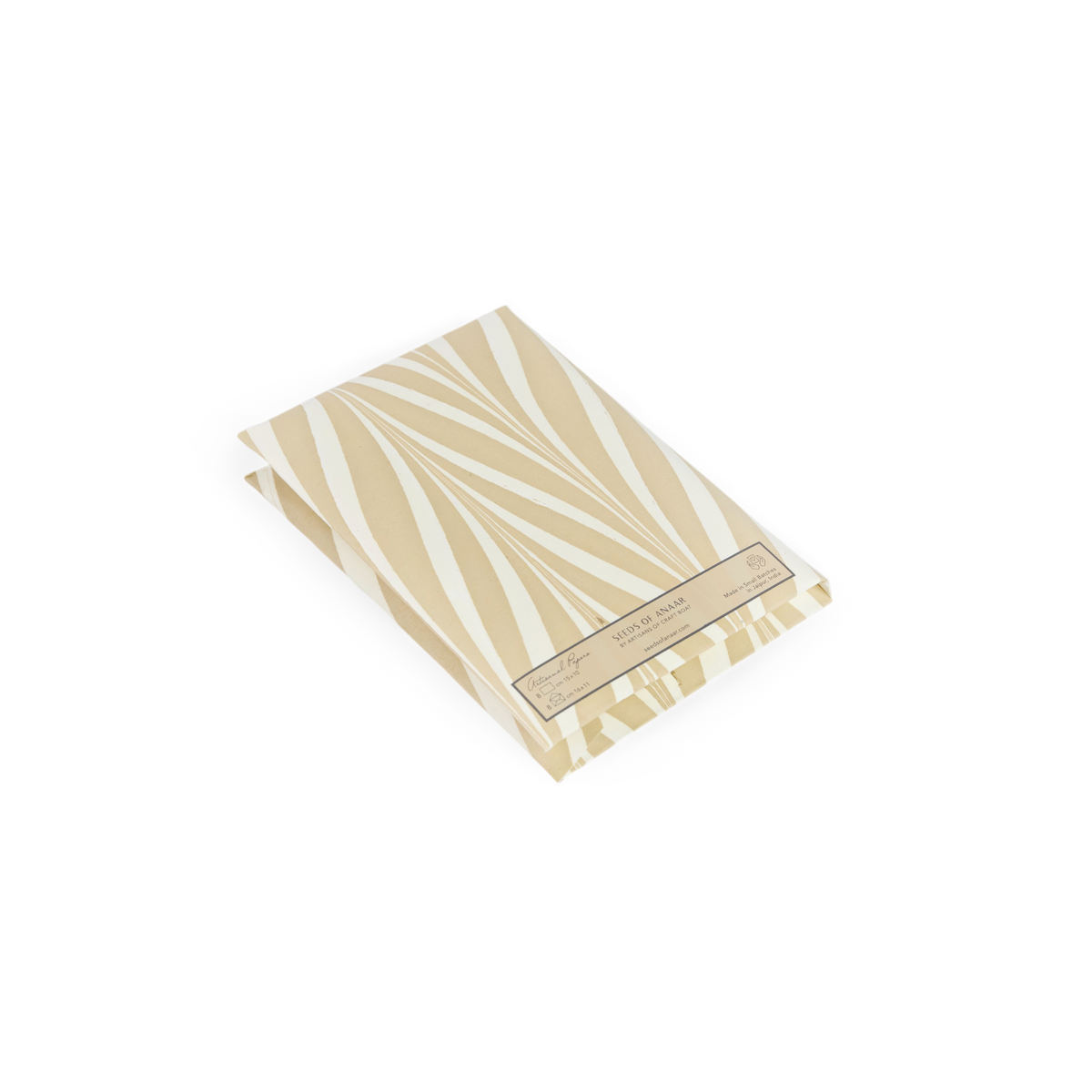 Soyabean Banyan – Hand Marbled Greeting Card Folder Set  (6” x 4” | 100% Recycled Cotton Paper)
