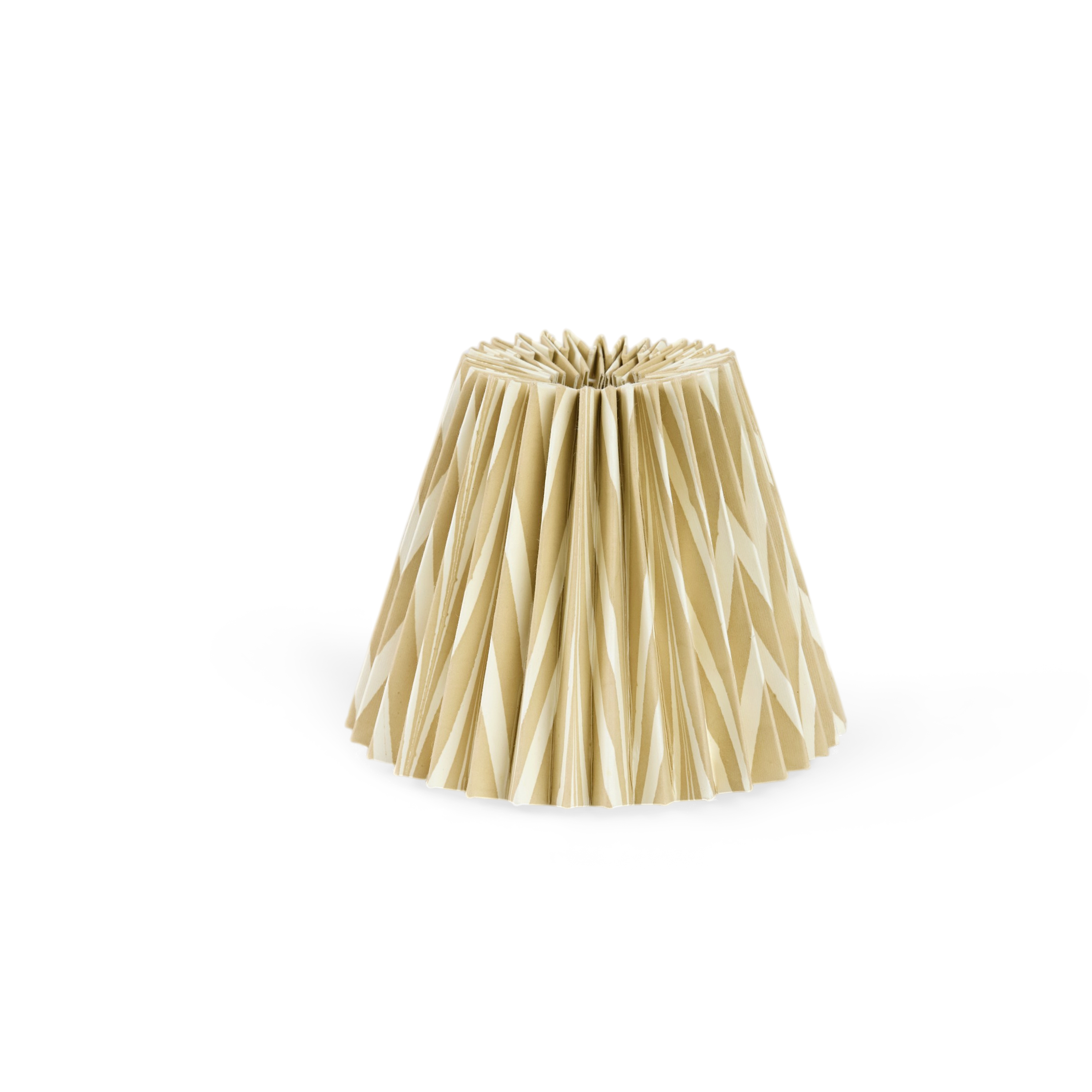 Soyabean Banyan – Hand Marbled Pleated Lampshade ( 5.5” H X 6.75” W x 3.5 Ø | 100% Recycled Cotton Paper)