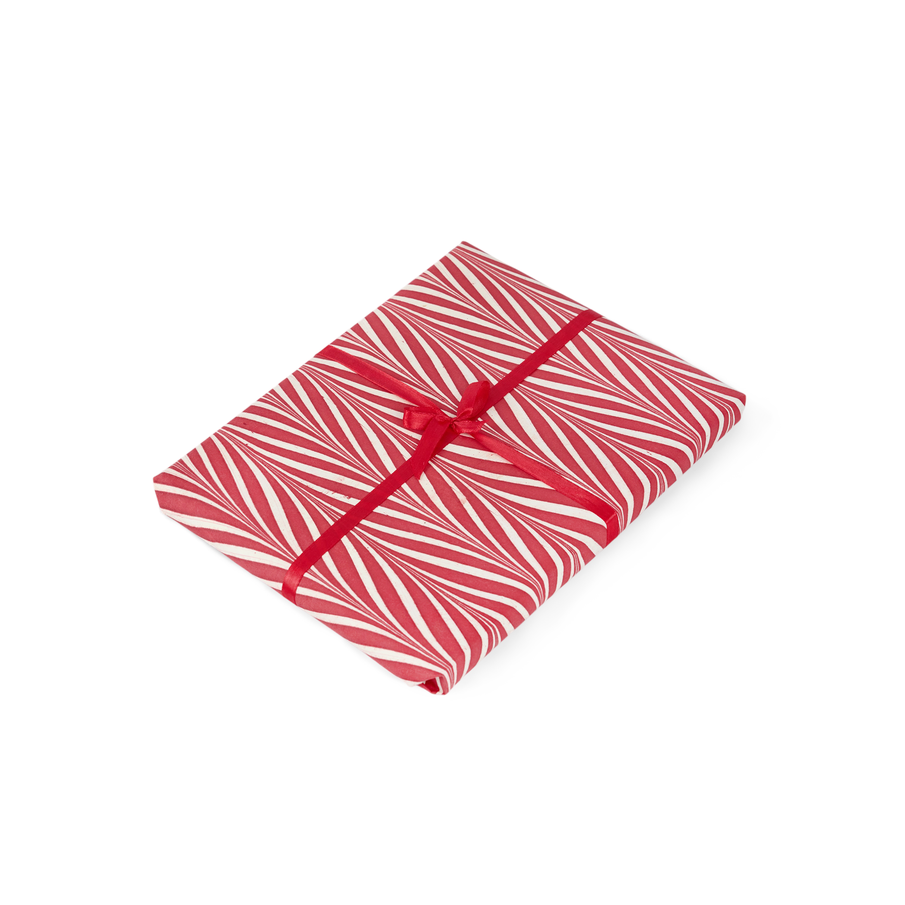 Garnet Red Banyan – Hand Printed Wrapping Paper Sheet ( 21" x 29" | 100% Recycled Cotton Paper)