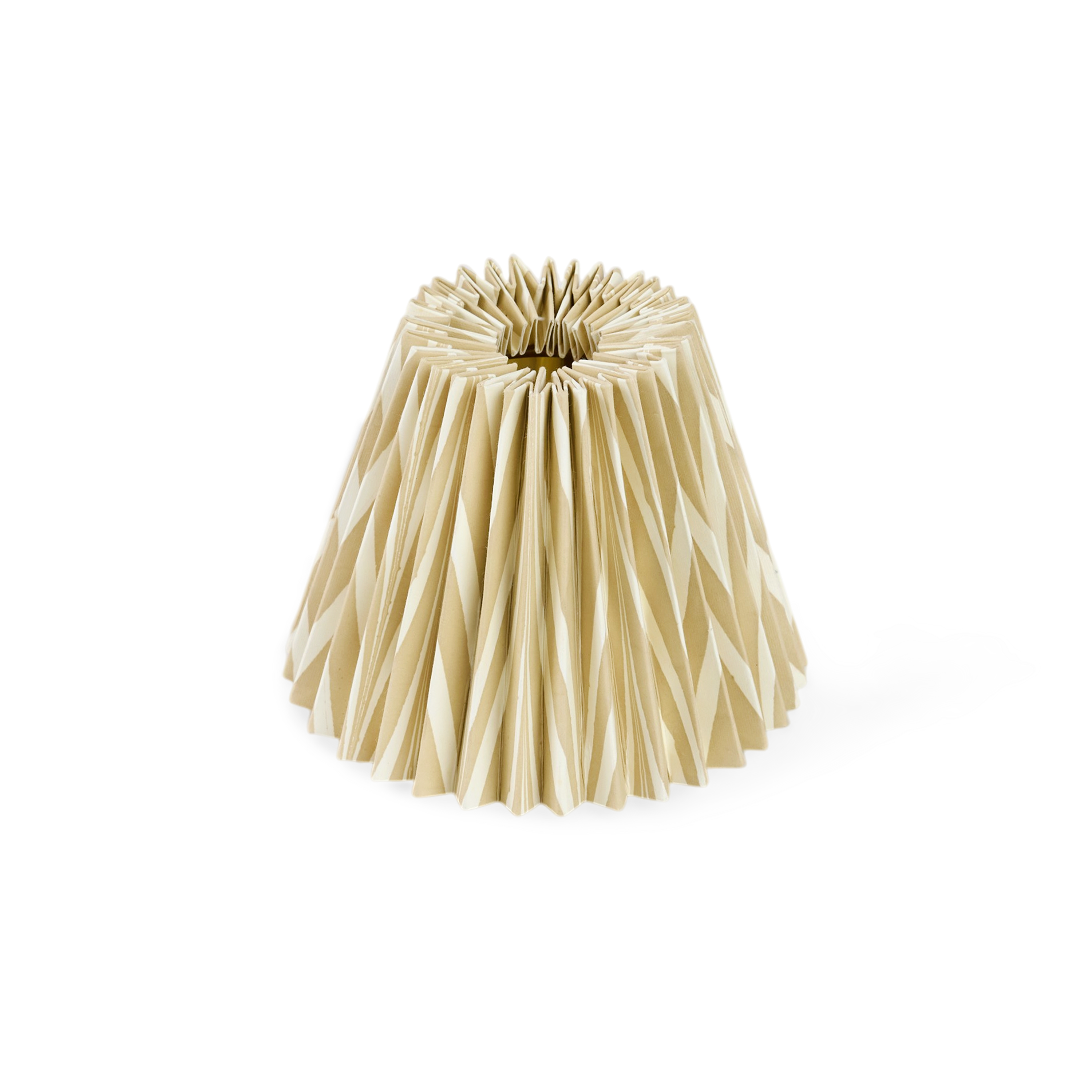 Soyabean Banyan – Hand Marbled Pleated Lampshade ( 5.5” H X 6.75” W x 3.5 Ø | 100% Recycled Cotton Paper)