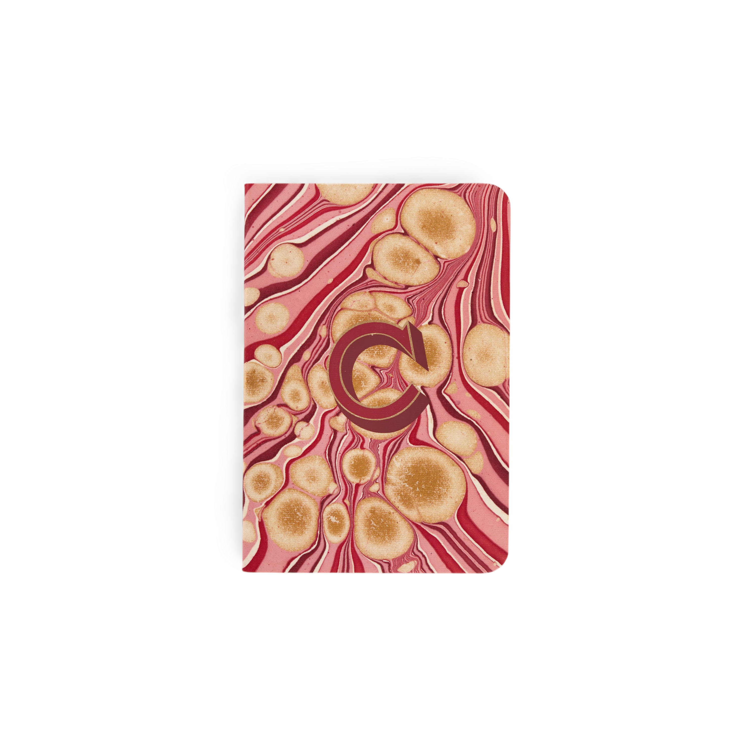 Alphabet Pocket Notebook – Hand-Marbled Notebook (5.5" W x 3.75" H)