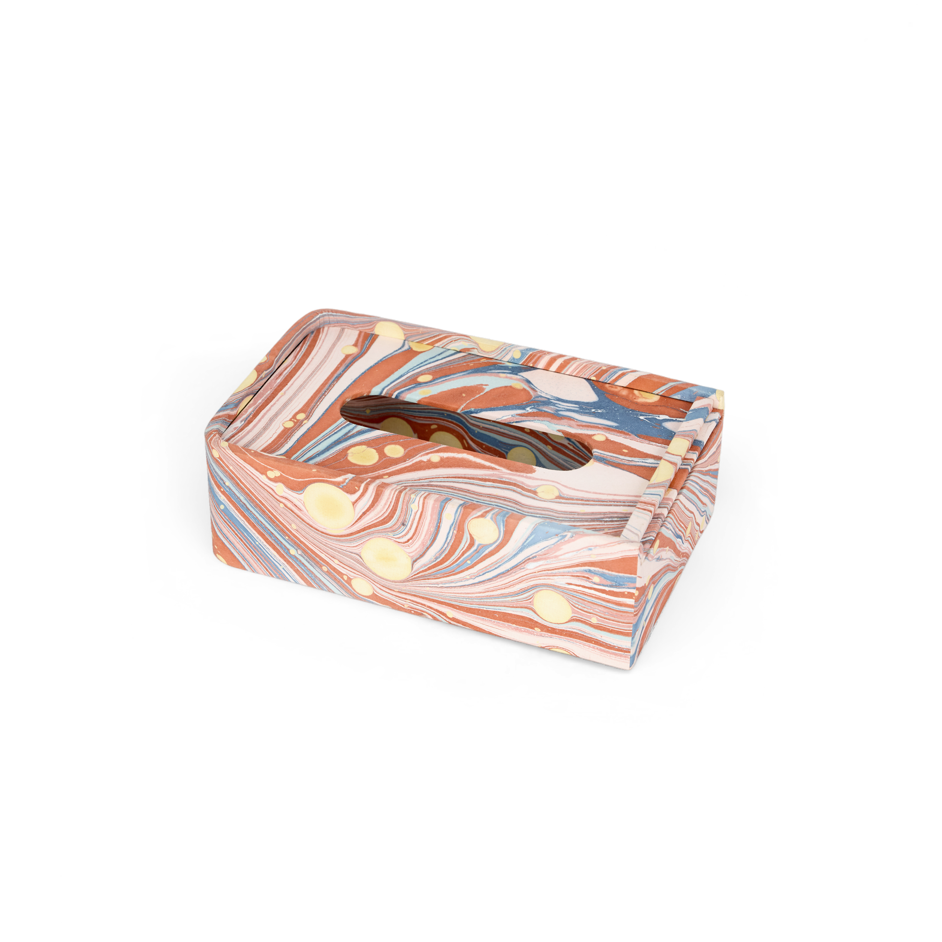Sunset Swirl – Tissue Box Cover (5.25” W x 8.5” L x 2.75” H)