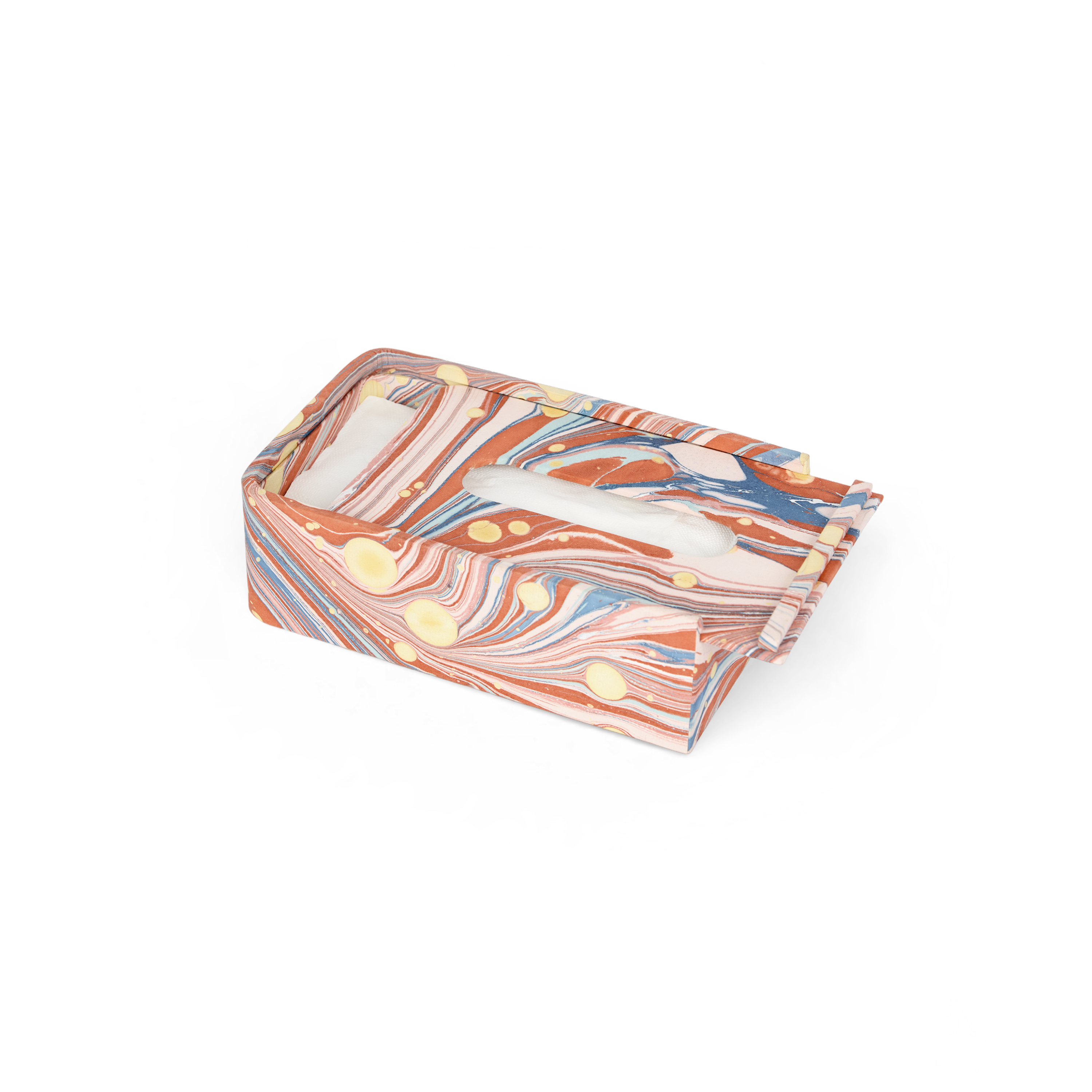 Sunset Swirl – Tissue Box Cover (5.25” W x 8.5” L x 2.75” H)