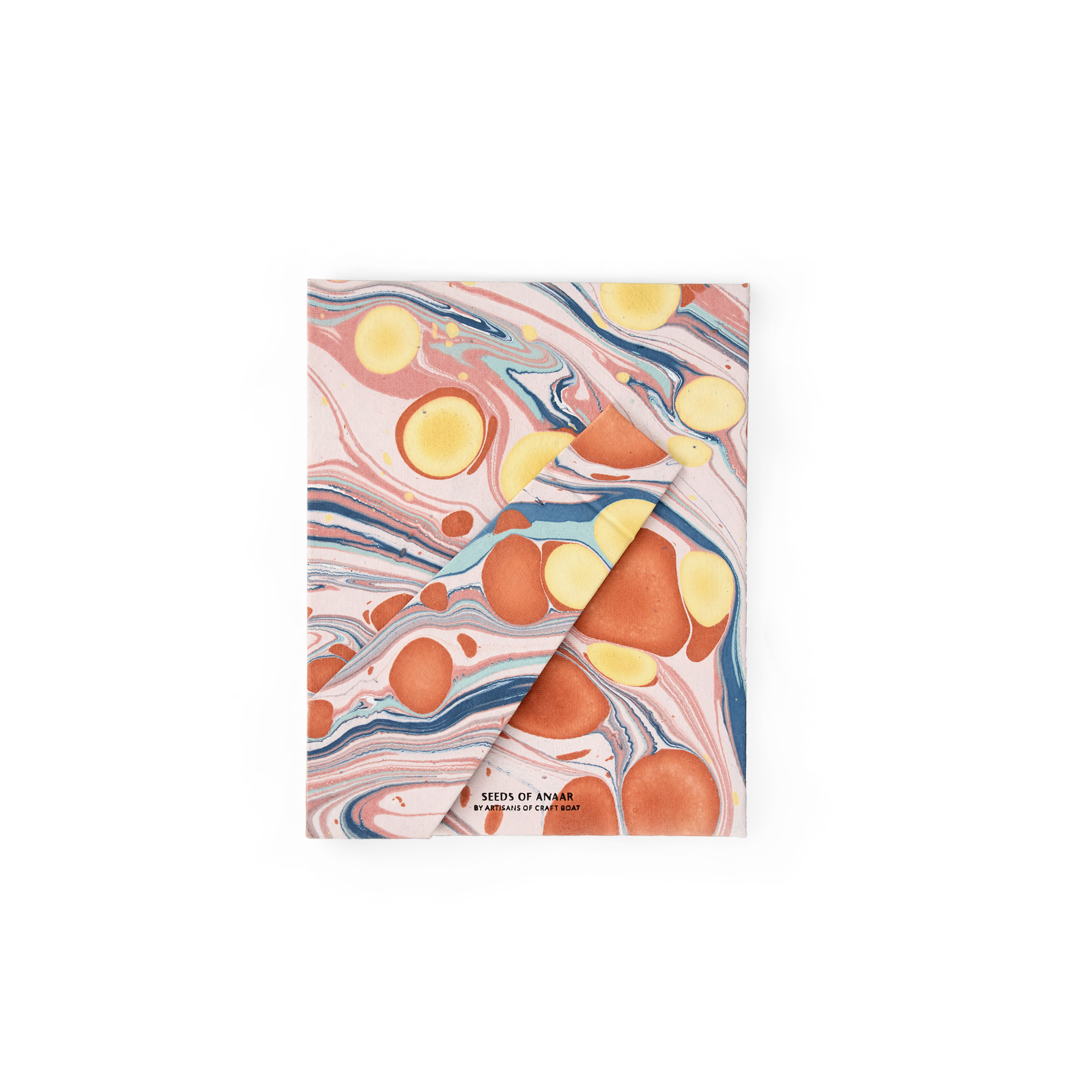 Sunset Wave – Hand Marbled Tabletop Picture Frame (7.25" x 5.75", fits 6" x 4" photo)