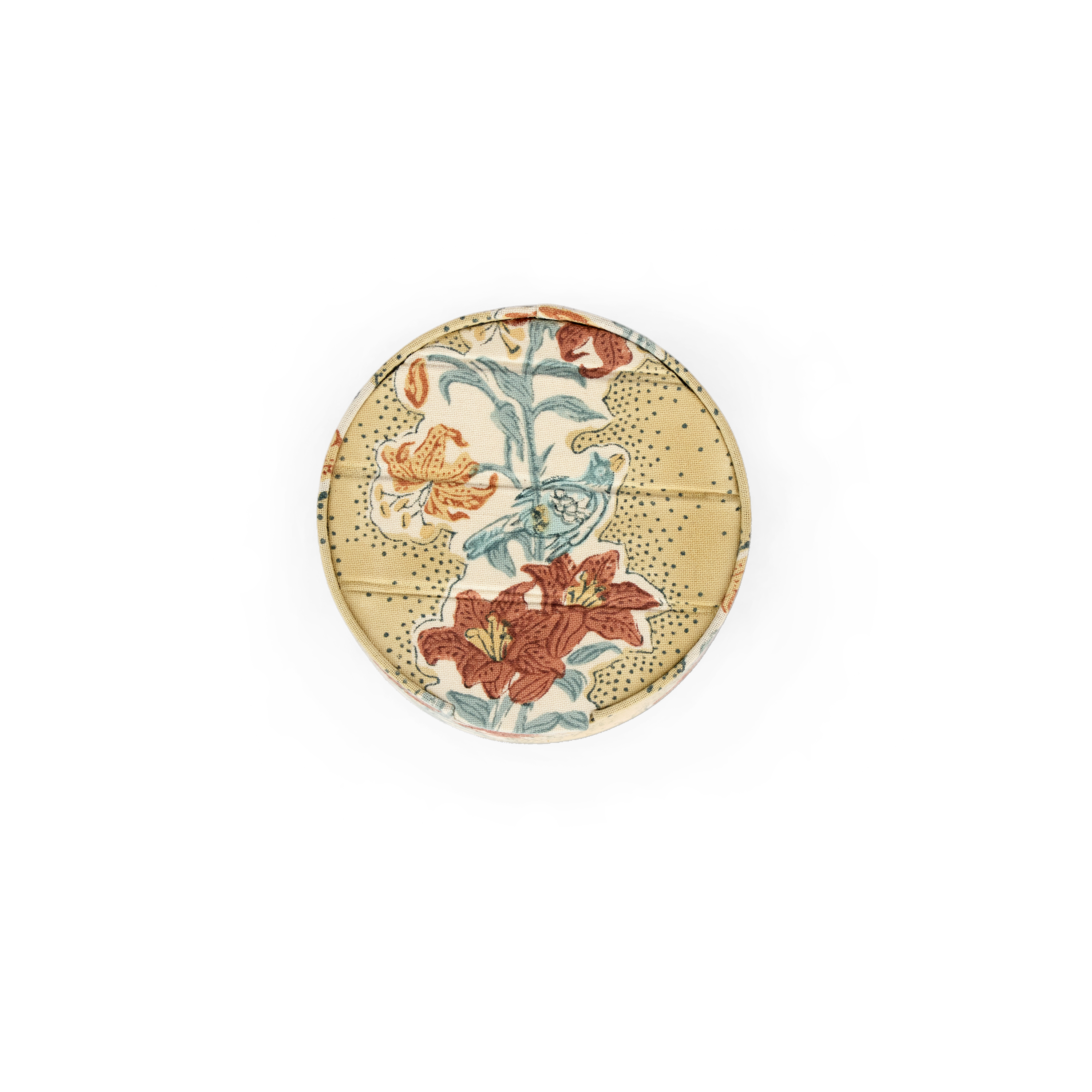 Earth Garden – Block Printed Keepsake jewellery box (5.25" x 5.25" x 3")