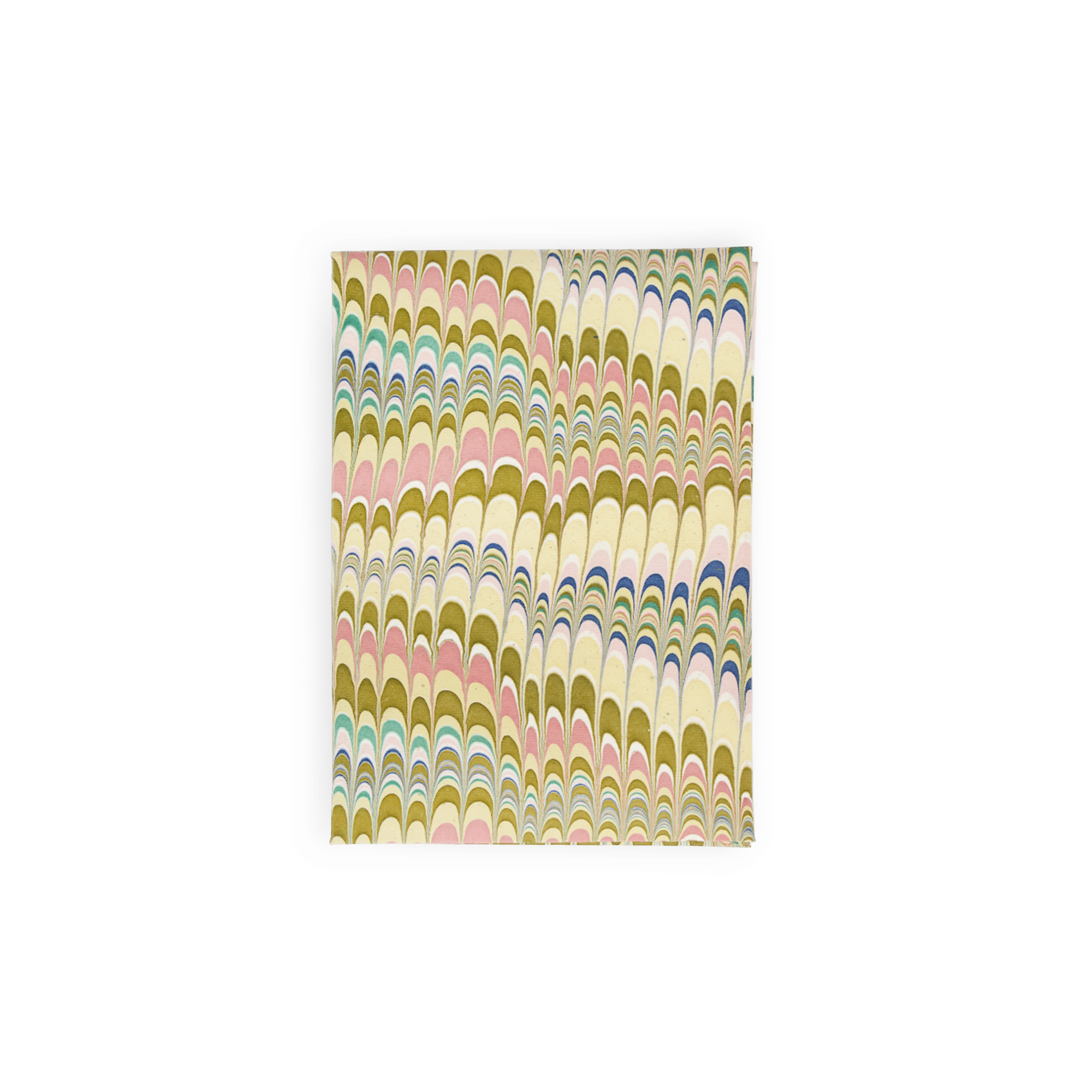 Meadow Wave  – Hand Marbled Greeting Card Folder Set  (6” x 4” | 100% Recycled Cotton Paper)