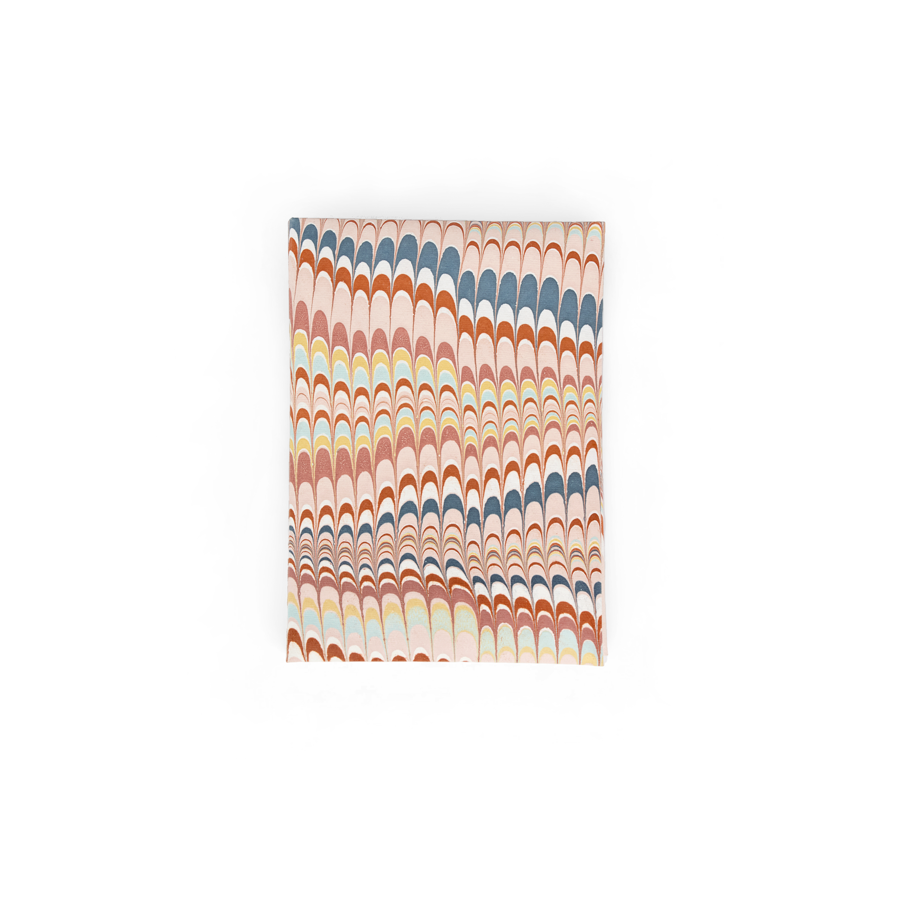 Sunset Wave – Hand Marbled Greeting Card Folder Set  (6” x 4” | 100% Recycled Cotton Paper)