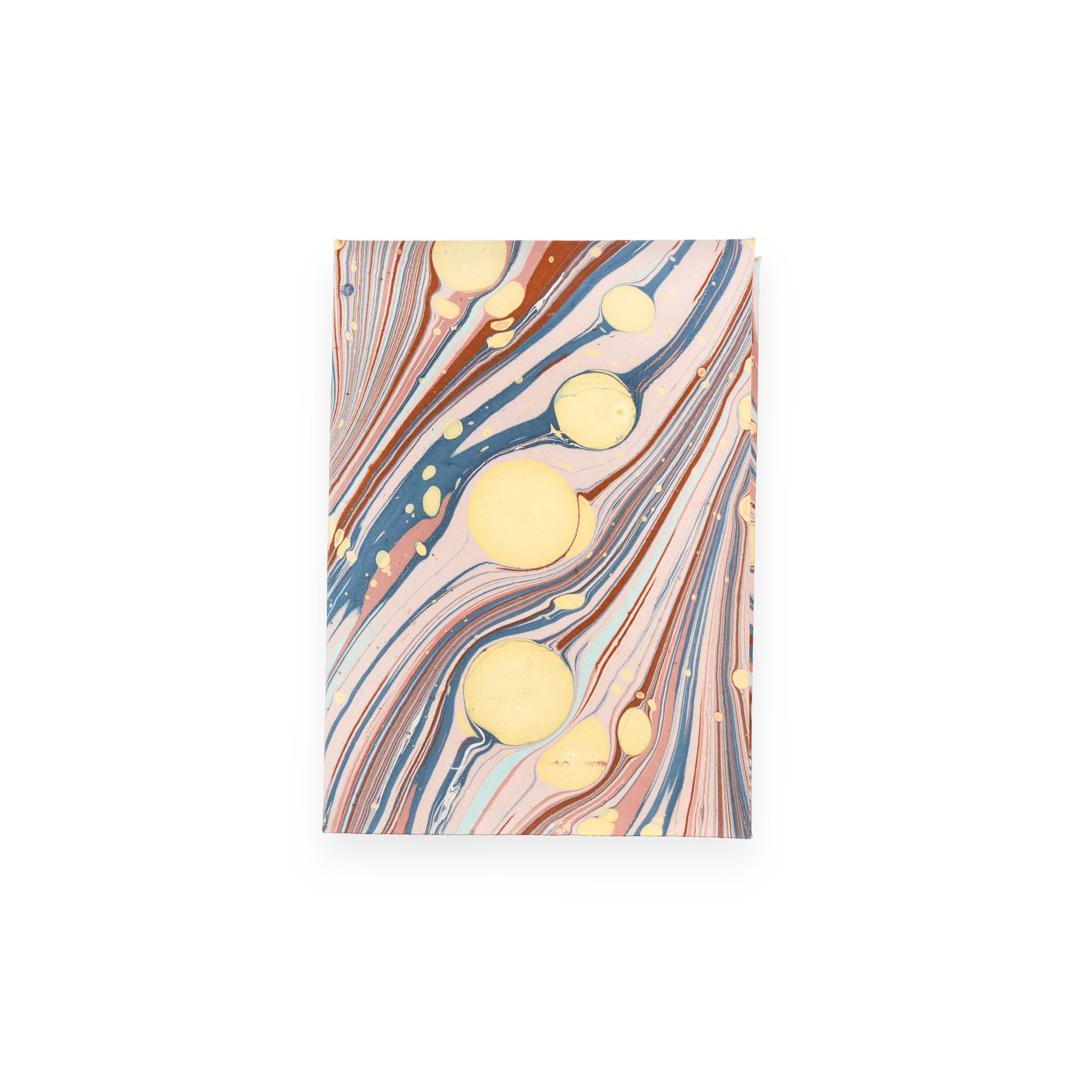 Sunset Swirl  – Hand Marbled Greeting Card Folder Set  (6” x 4” | 100% Recycled Cotton Paper)
