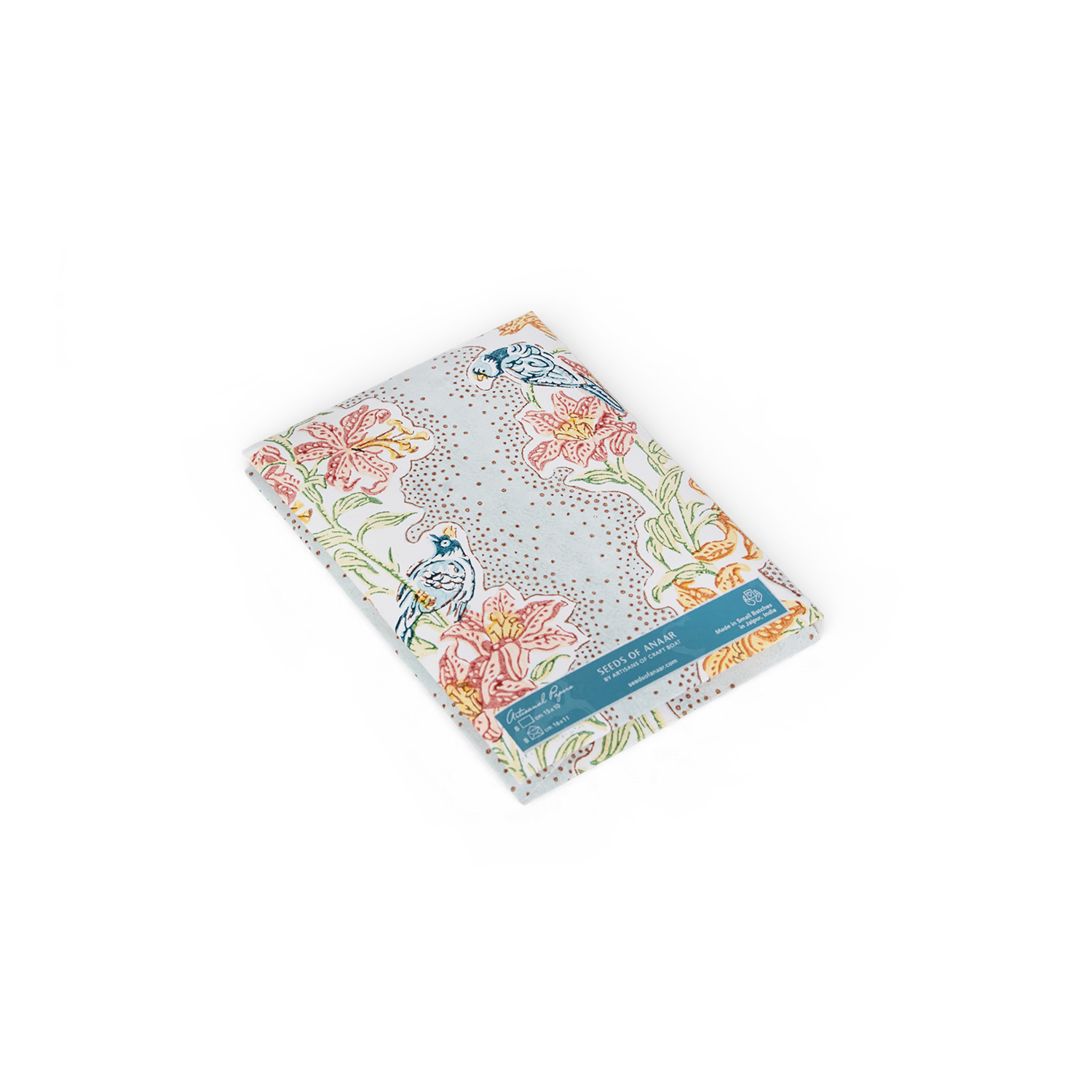 Sky Garden – Hand Printed Greeting Card Folder Set  (6” x 4” | 100% Recycled Cotton Paper)