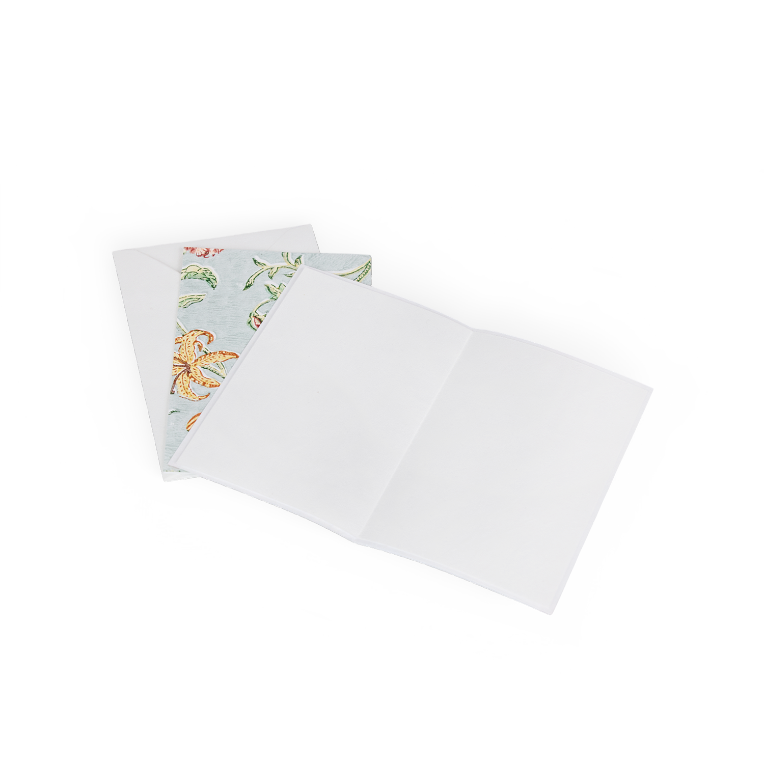 Neel Bagh – Hand Printed Greeting Card Folder Set  (6” x 4” | 100% Recycled Cotton Paper)