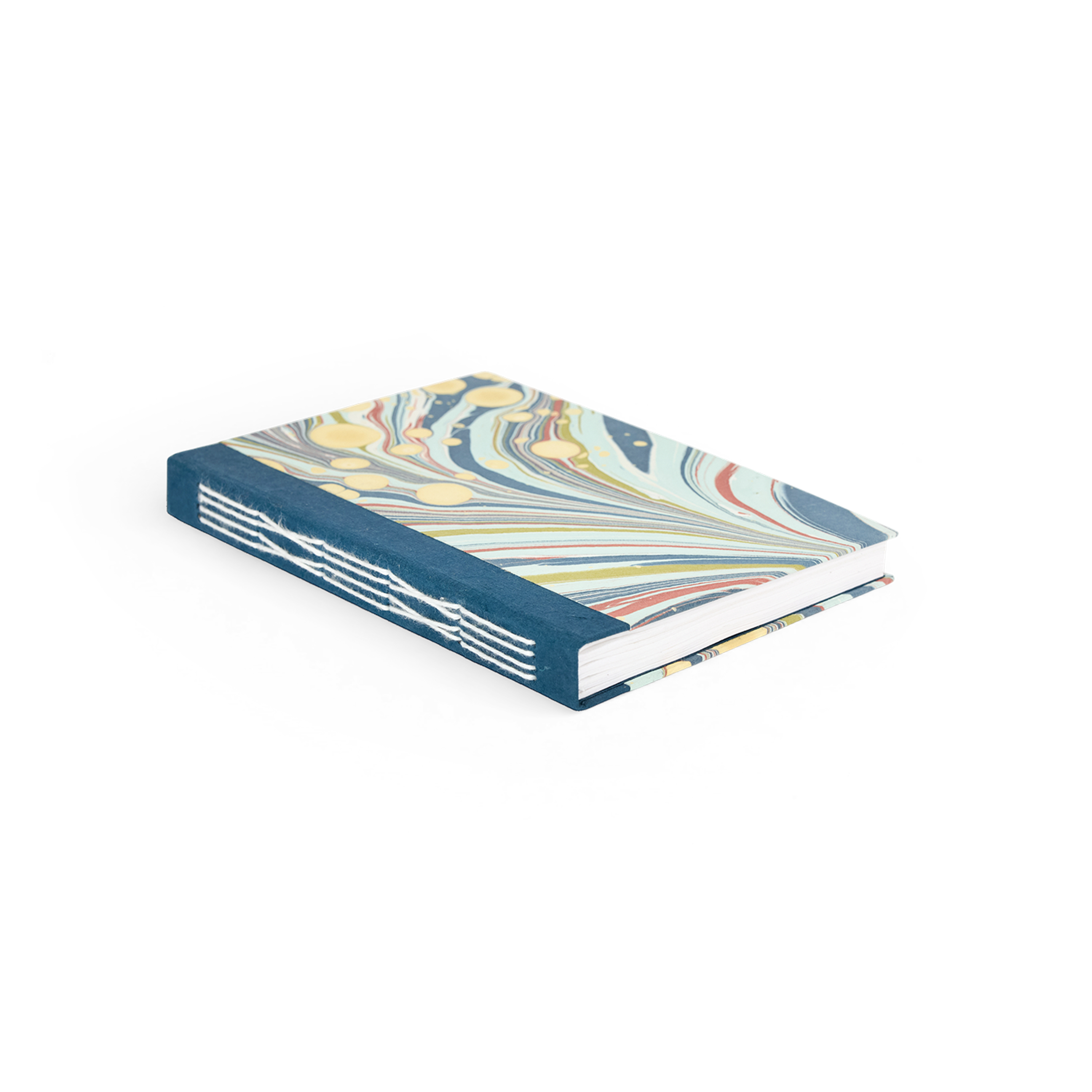 Ocean Swirl – Hand Marbled Journal 6" x 8" | 56 Pages | 150gsm Paper