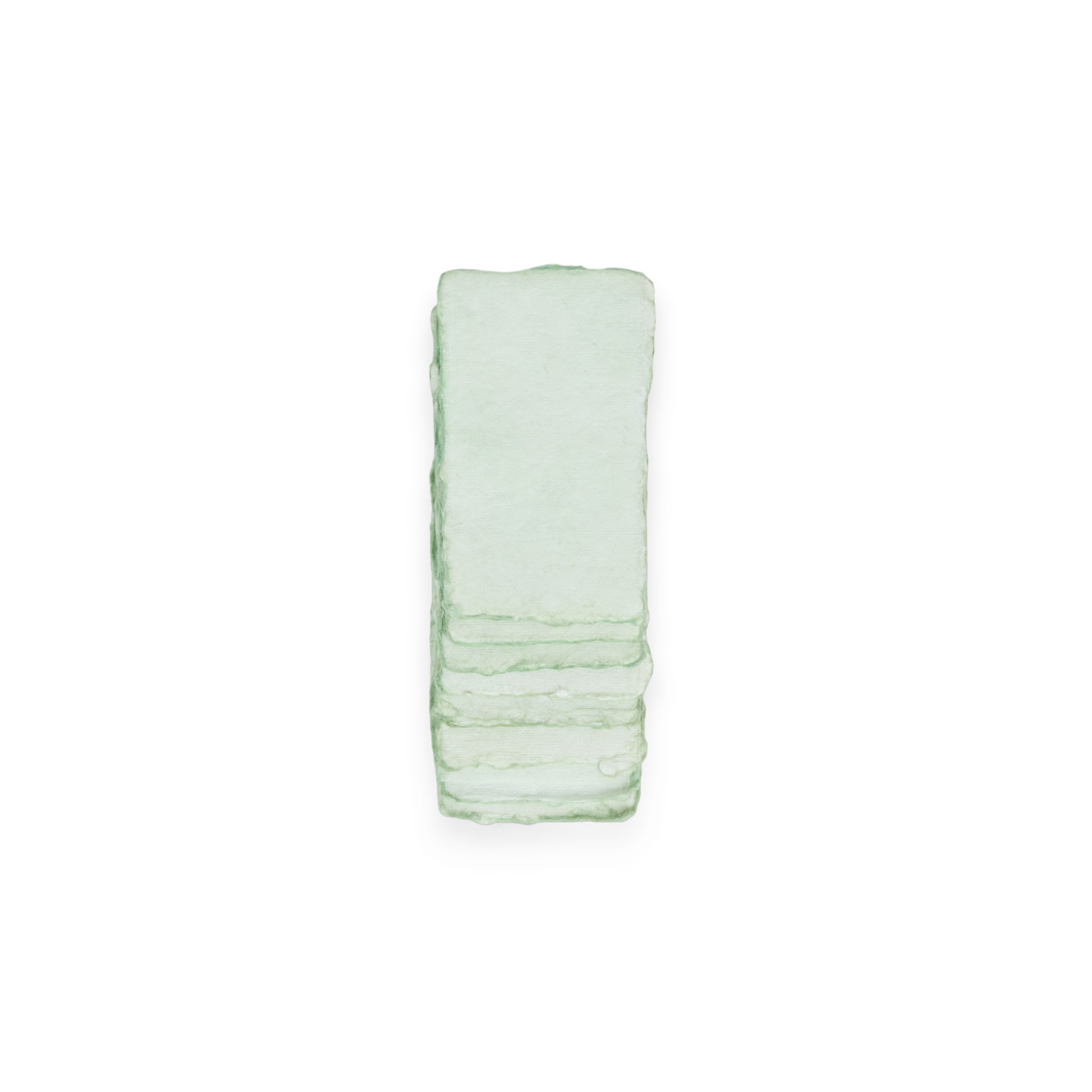 Gentle Sage – Handmade Recycled Cotton Paper Set Small  (3.5” x 2” | 30 Sheets | 300 GSM)