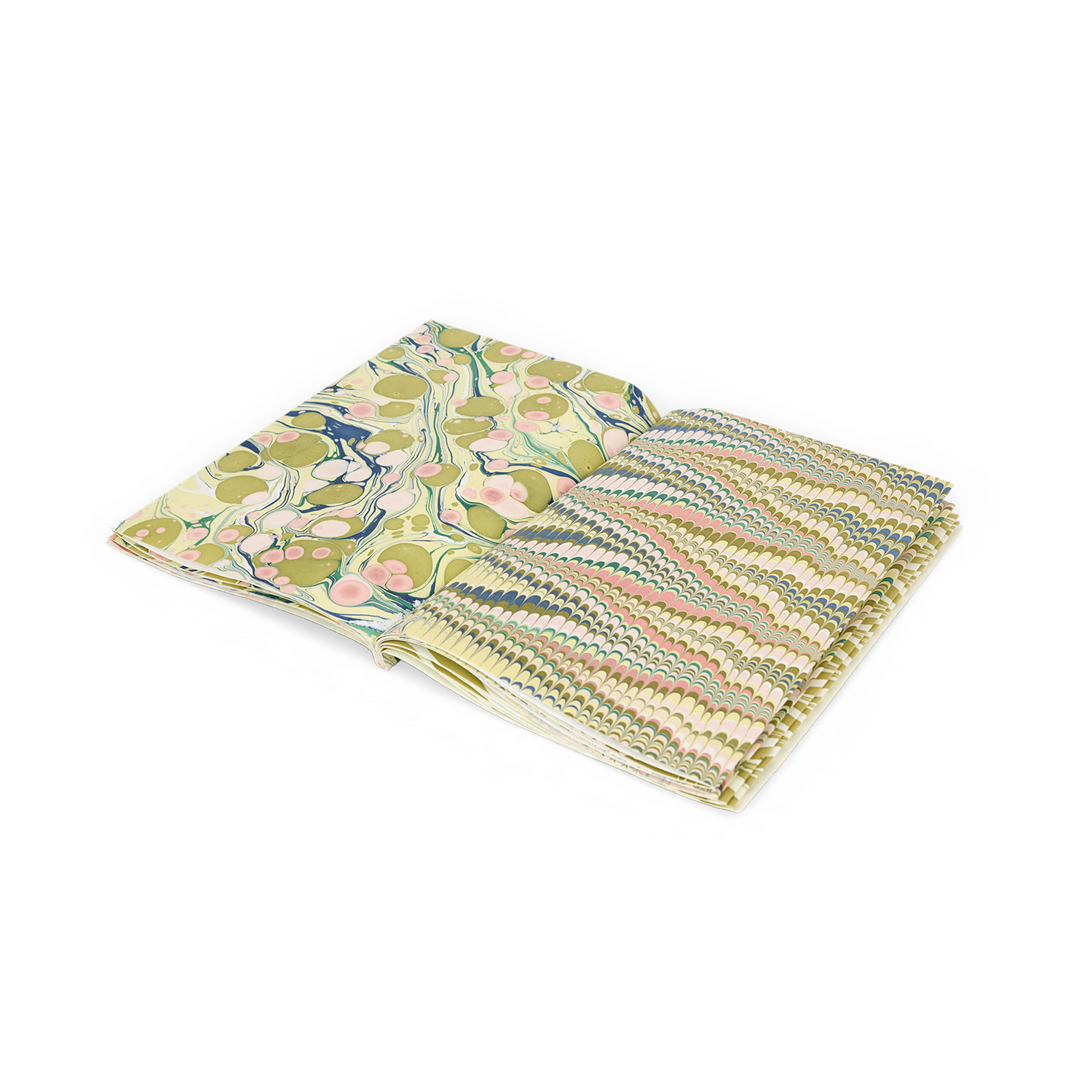 Meadow – Hand Marbled Wrapping Paper Set (23" x 31" sheets | Booklet size: 11" x 15")