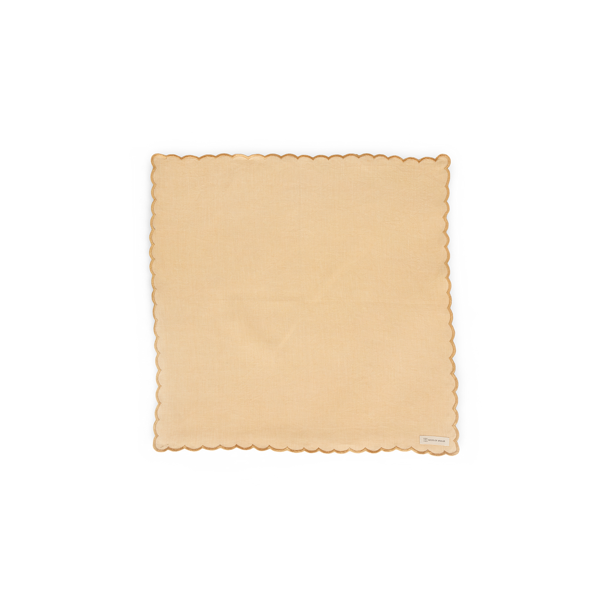 Honey Wheat – Naturally Dyed Linen Napkin (Set of 2)  18" x 18"