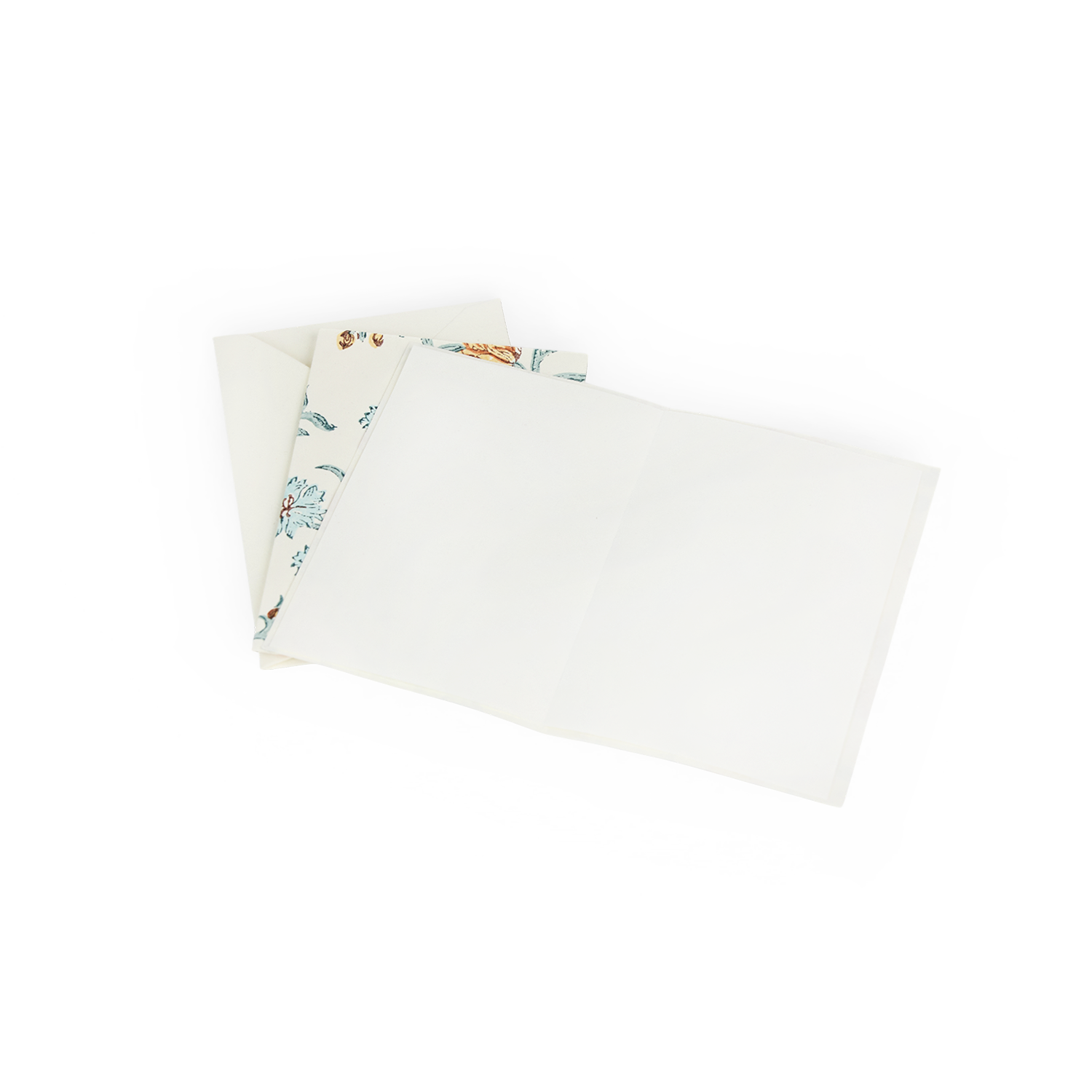 Ivory Bagh – Hand Printed Greeting Card Folder Set  (6” x 4” | 100% Recycled Cotton Paper)