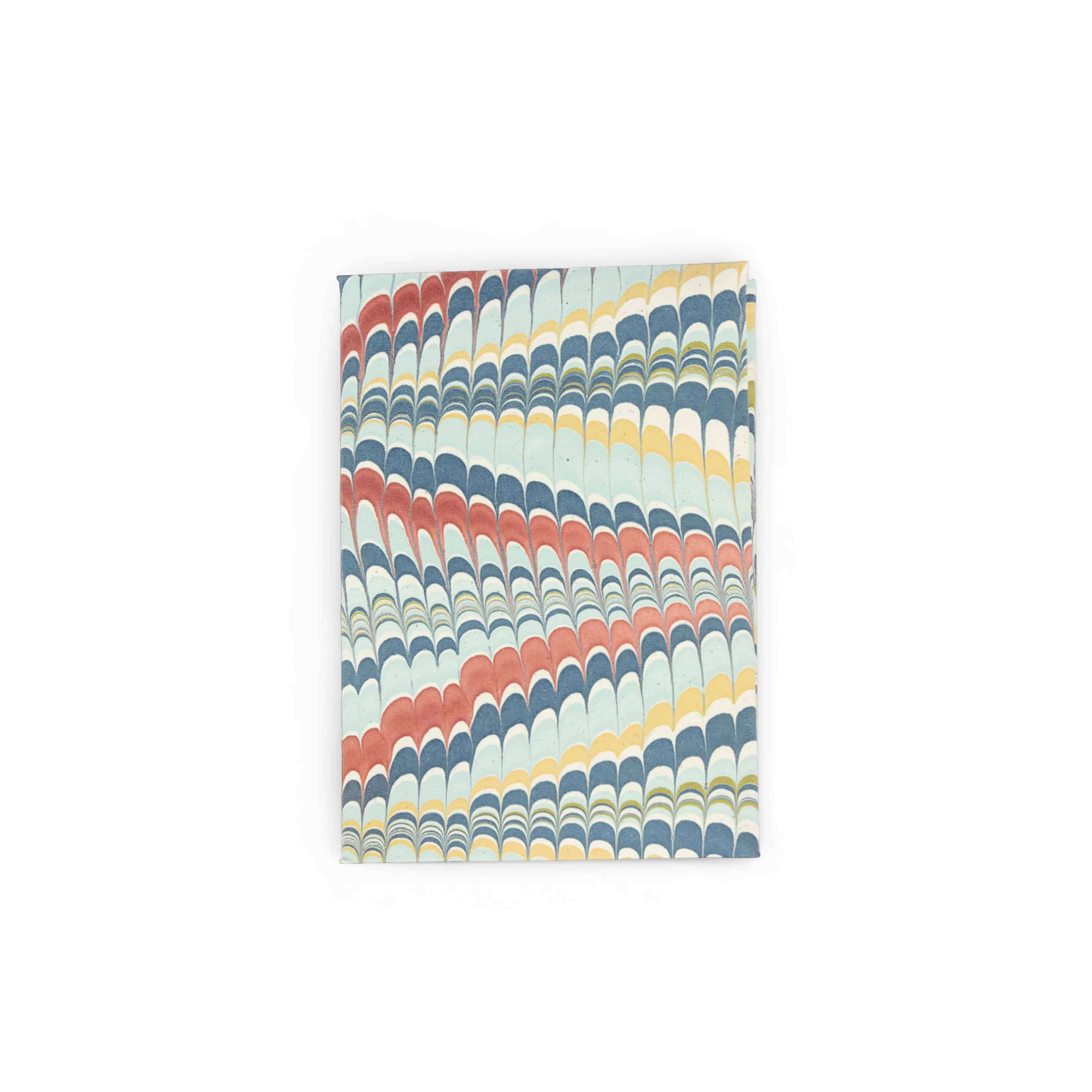 Ocean Wave – Hand Marbled Greeting Card Folder Set  (6” x 4” | 100% Recycled Cotton Paper)