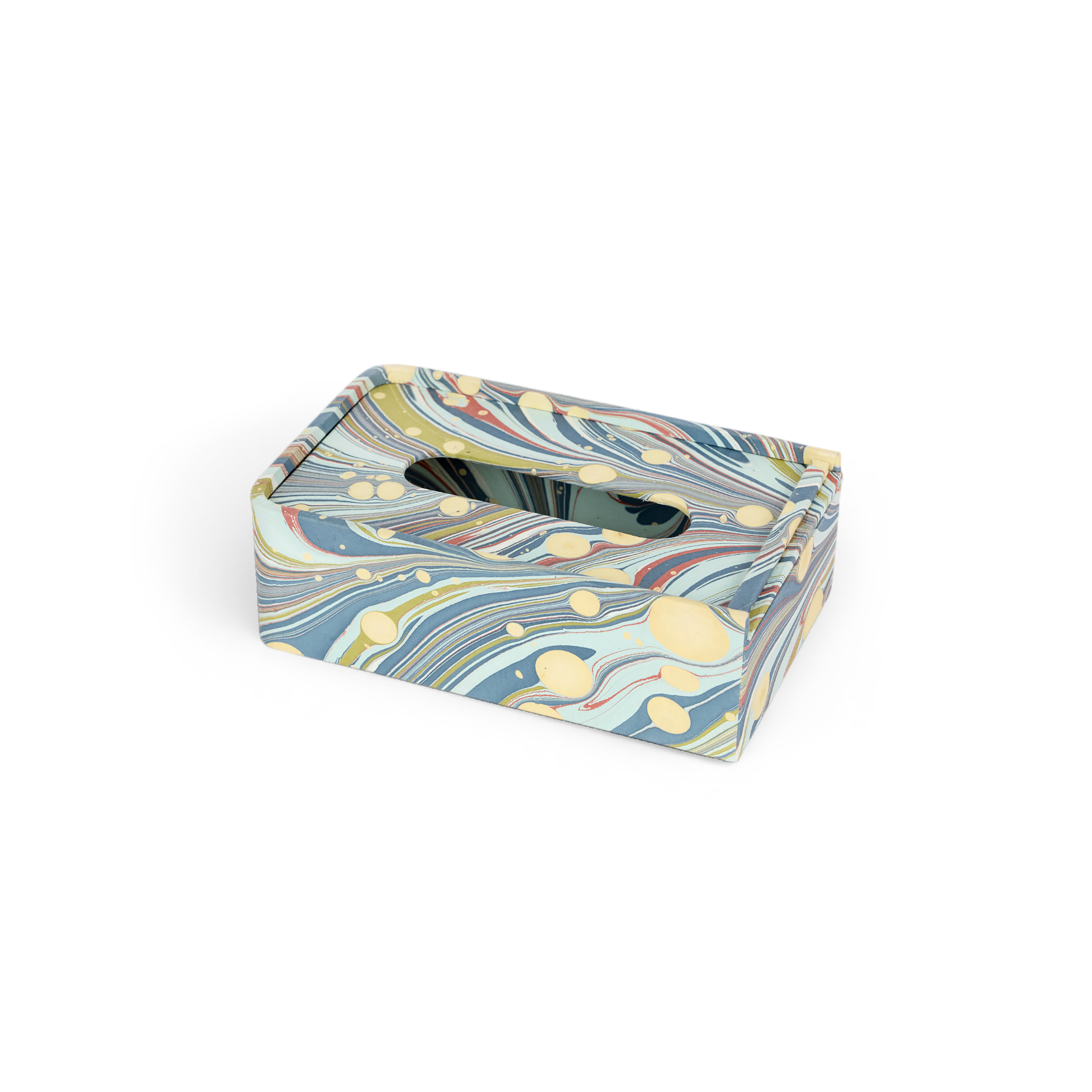 Ocean Swirl – Tissue Box Cover (5.25” W x 8.5” L x 2.75” H)