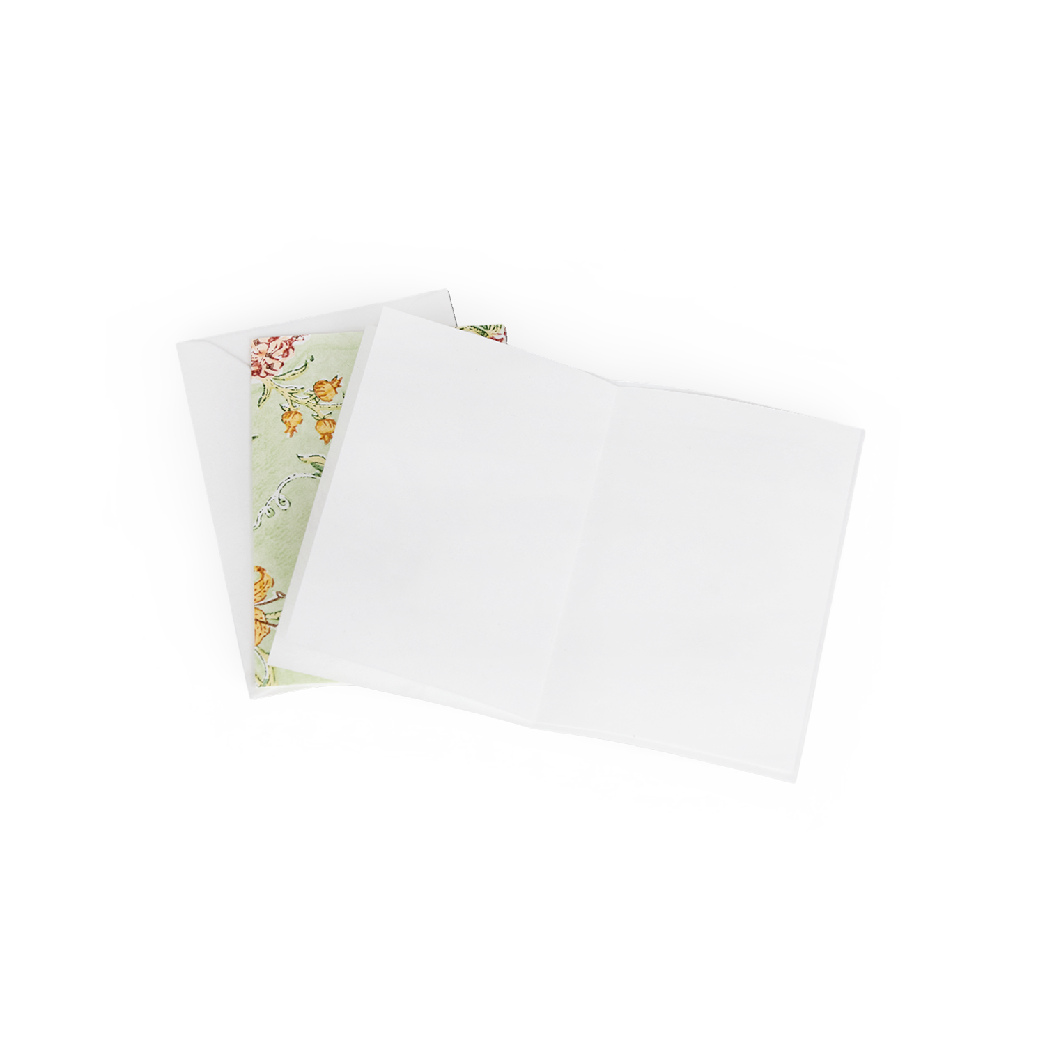 Spring Meadow – Hand Printed Greeting Card Folder Set  (6” x 4” | 100% Recycled Cotton Paper)