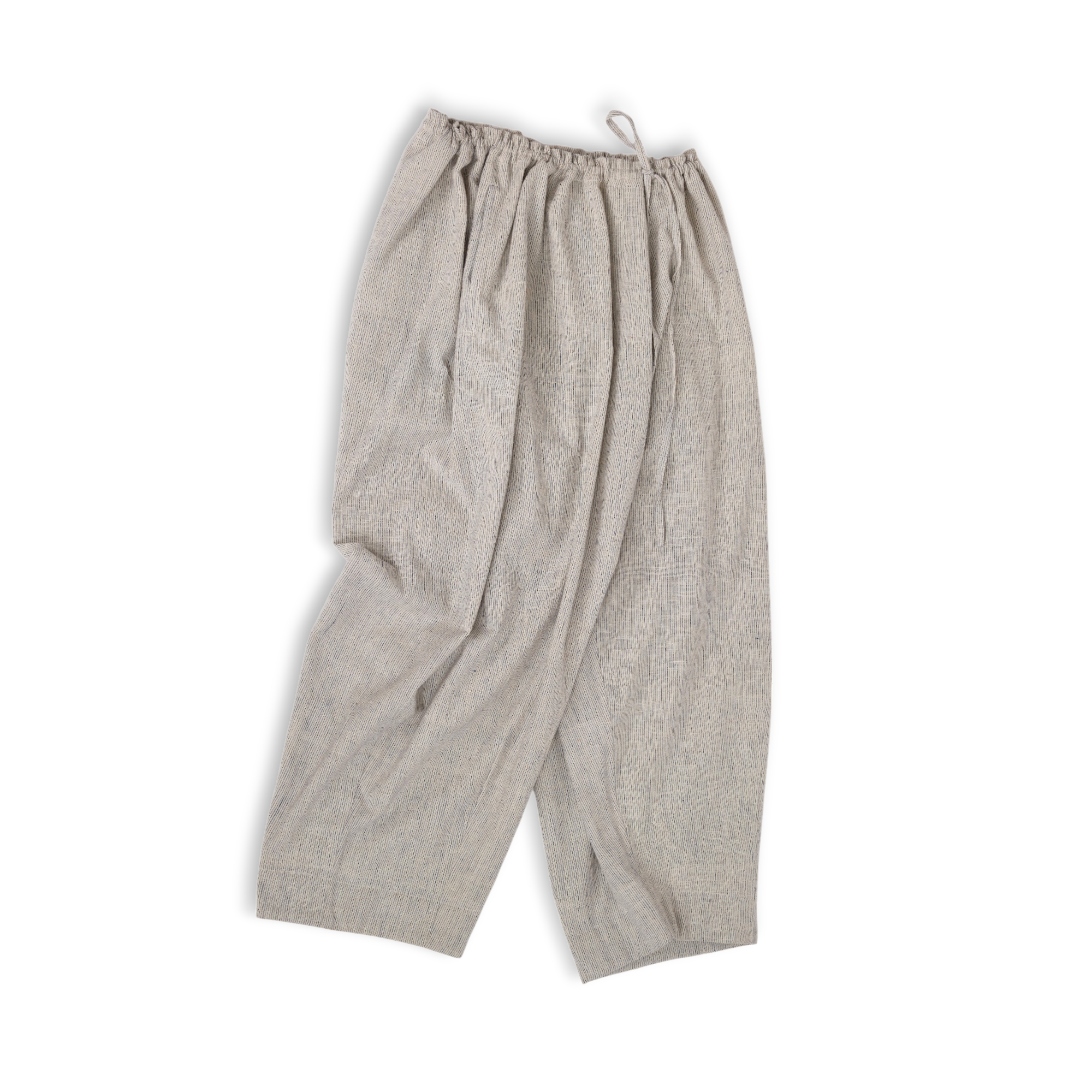 Nama Trousers – Kala Cotton Handwoven Pants in Indigo Pinstripe (ONE SIZE)