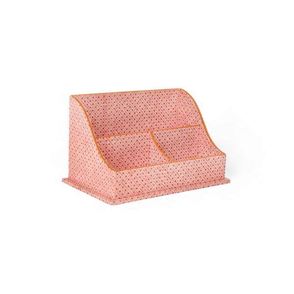 Amber Grid – Hand Block Printed Letter Sorter (10