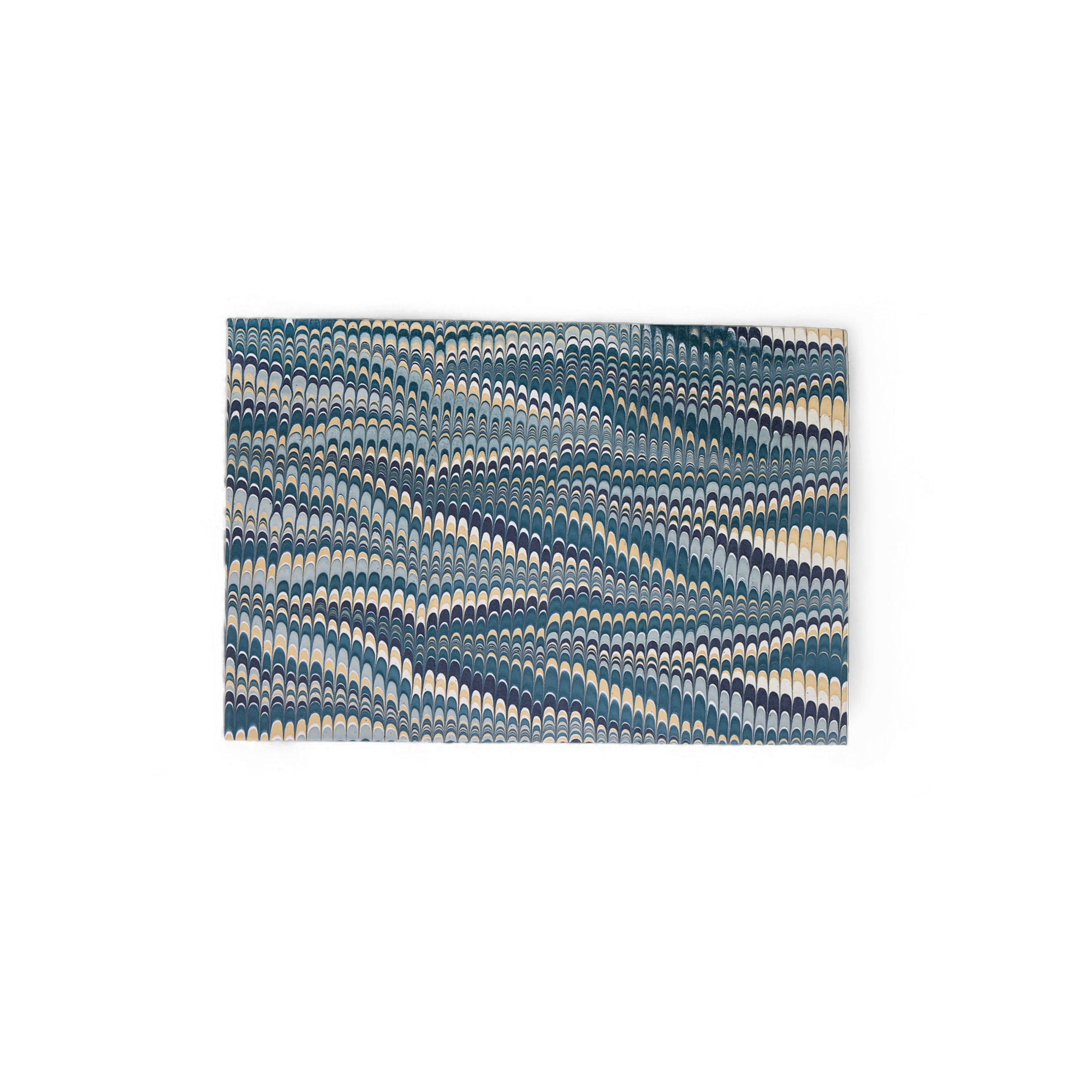 Ripple Hexa – Hand Marbled Collapsible Basket (9.5" x 9.5" x 10.5")