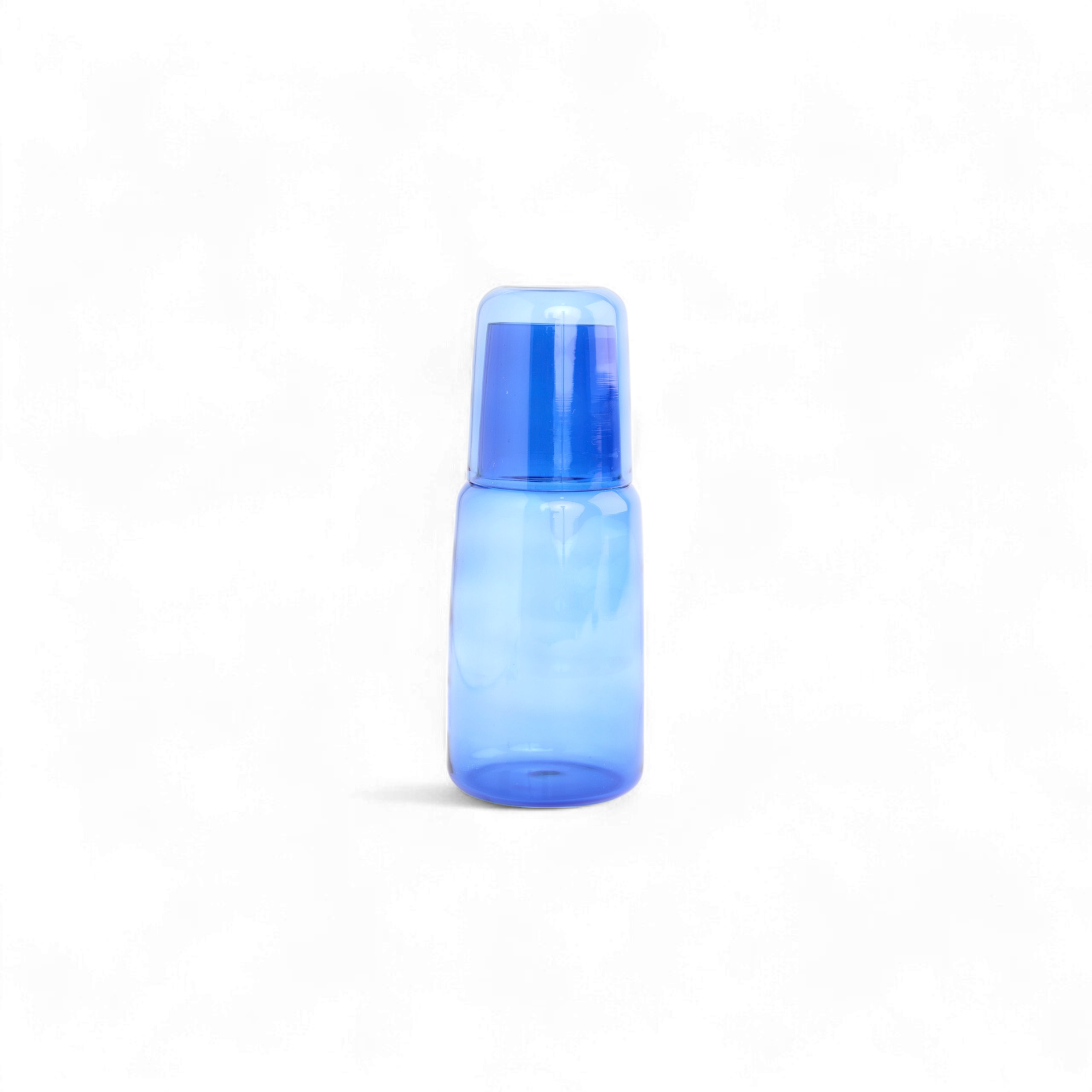 Indigo Mist – Handcrafted Borosilicate Carafe Set (10" H x 4" Dia)