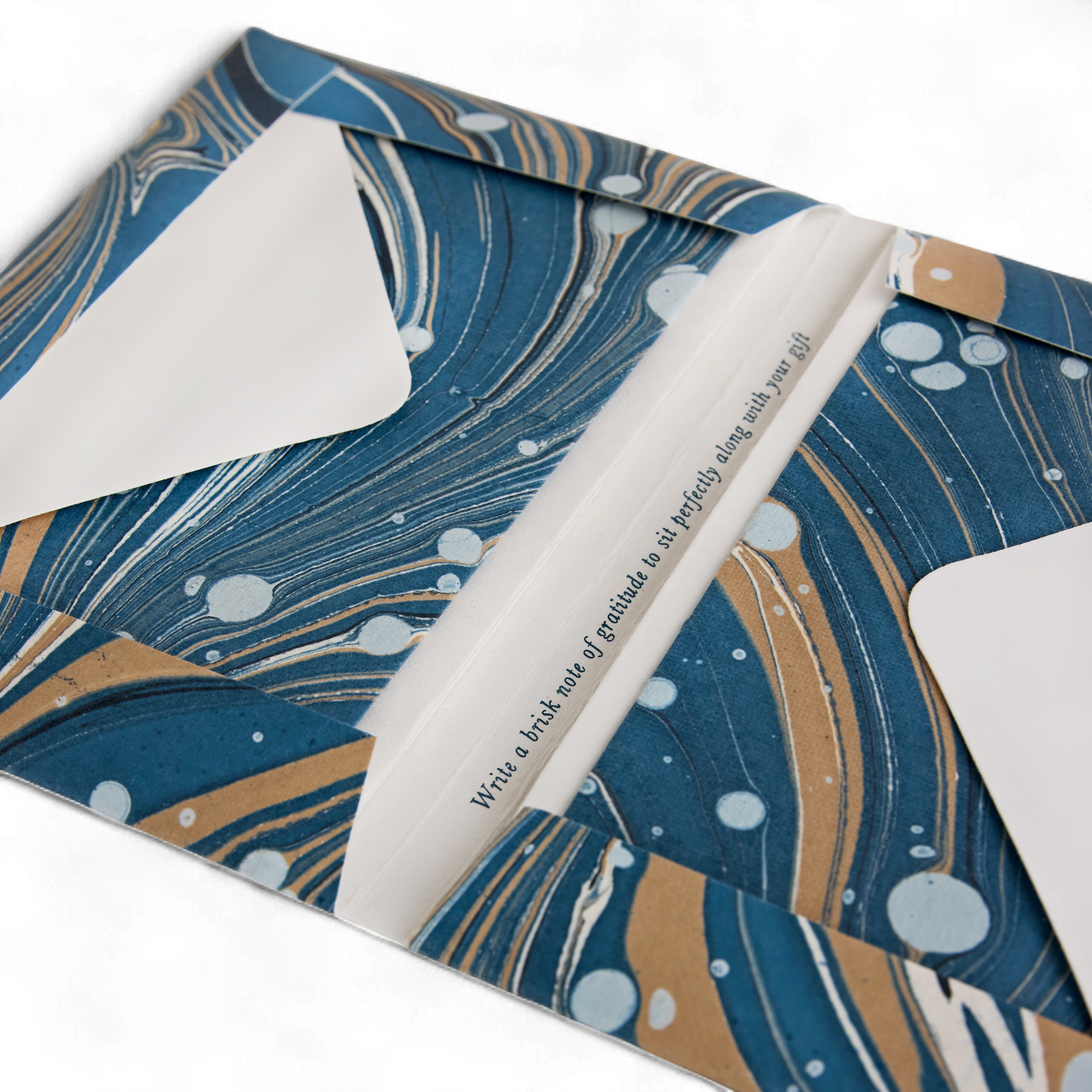 Sand Tide – Hand Marbled Greeting Card Set (6" x 4" | Set of 8 Cards & Envelopes)