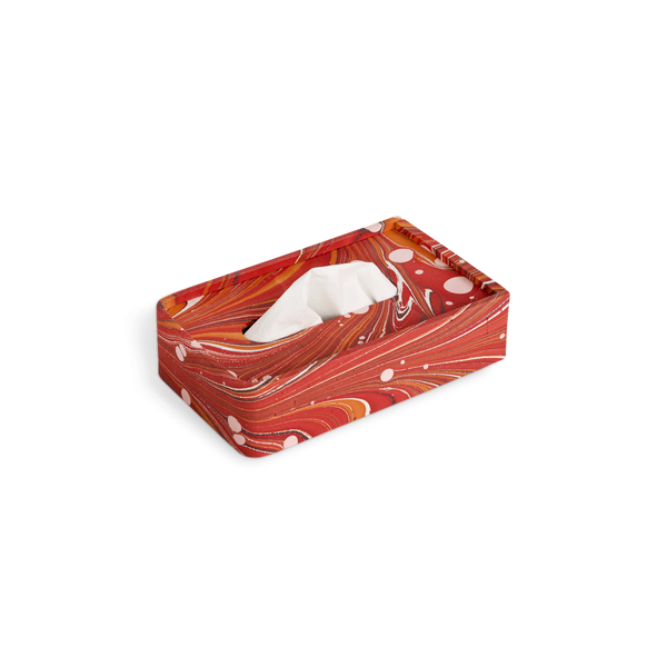 Terracotta Swirl – Tissue Box Cover (5.25” W x 8.5” L x 2.75” H)
