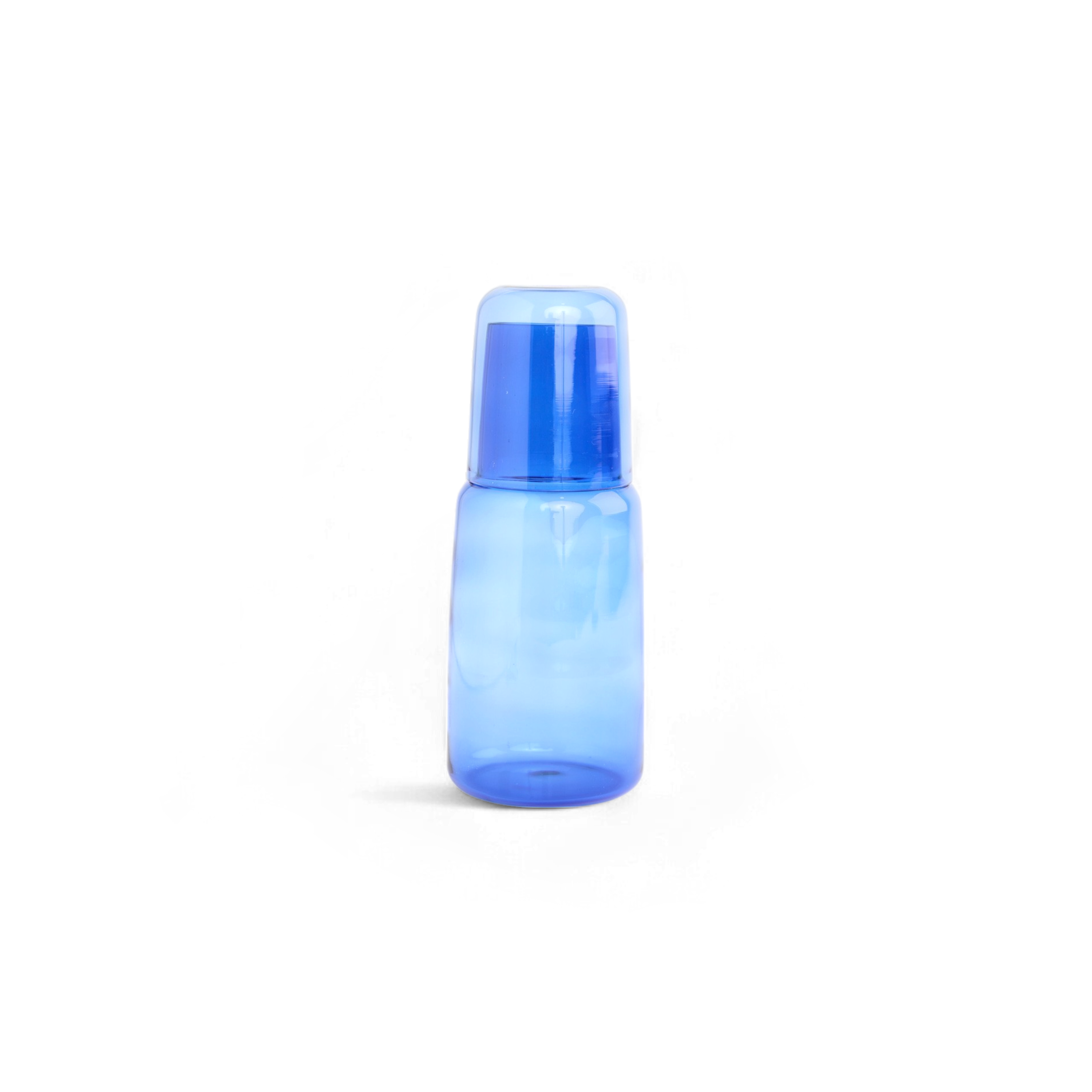 Indigo Mist – Handcrafted Borosilicate Carafe Set (10" H x 4" Dia)