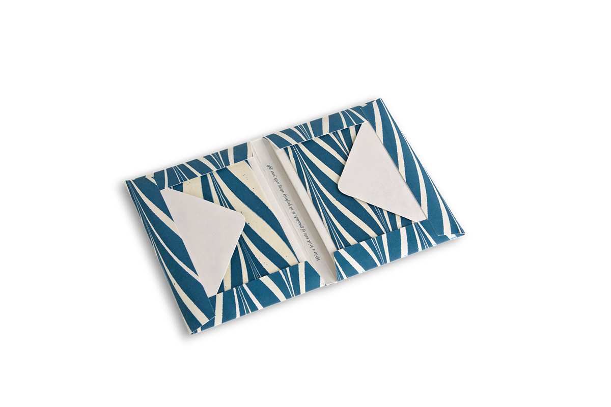 Ocean Curl – Hand Marbled Greeting Card Set (6" x 4" | Set of 8 Cards & Envelopes)