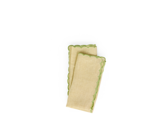 Lemon Grove – Naturally Dyed Linen Napkin (Set of 2)  18