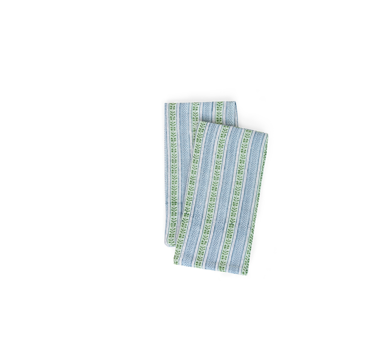 Sky Trail – Hand Block Printed Linen Napkin (Set of 2) (18" x 18")