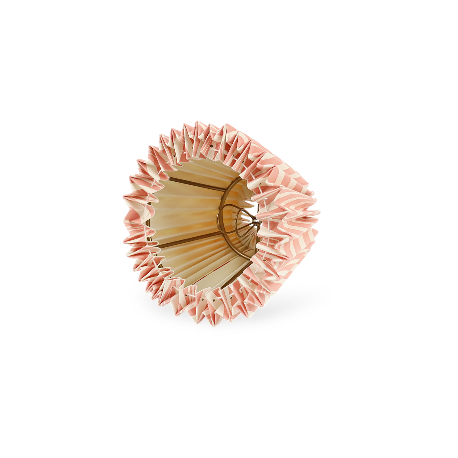 Blush Amour – Hand Marbled Pleated Lampshade (5.5" H x 6.75" W x 3.5" Ø.)