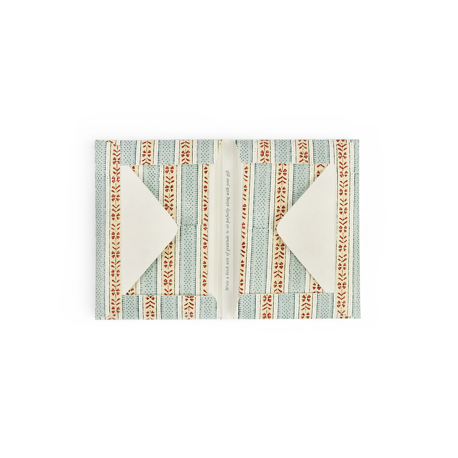 Sage Meadow – Hand Block Printed Greeting Card Set  (6” x 4” | 100% Recycled Cotton Paper)