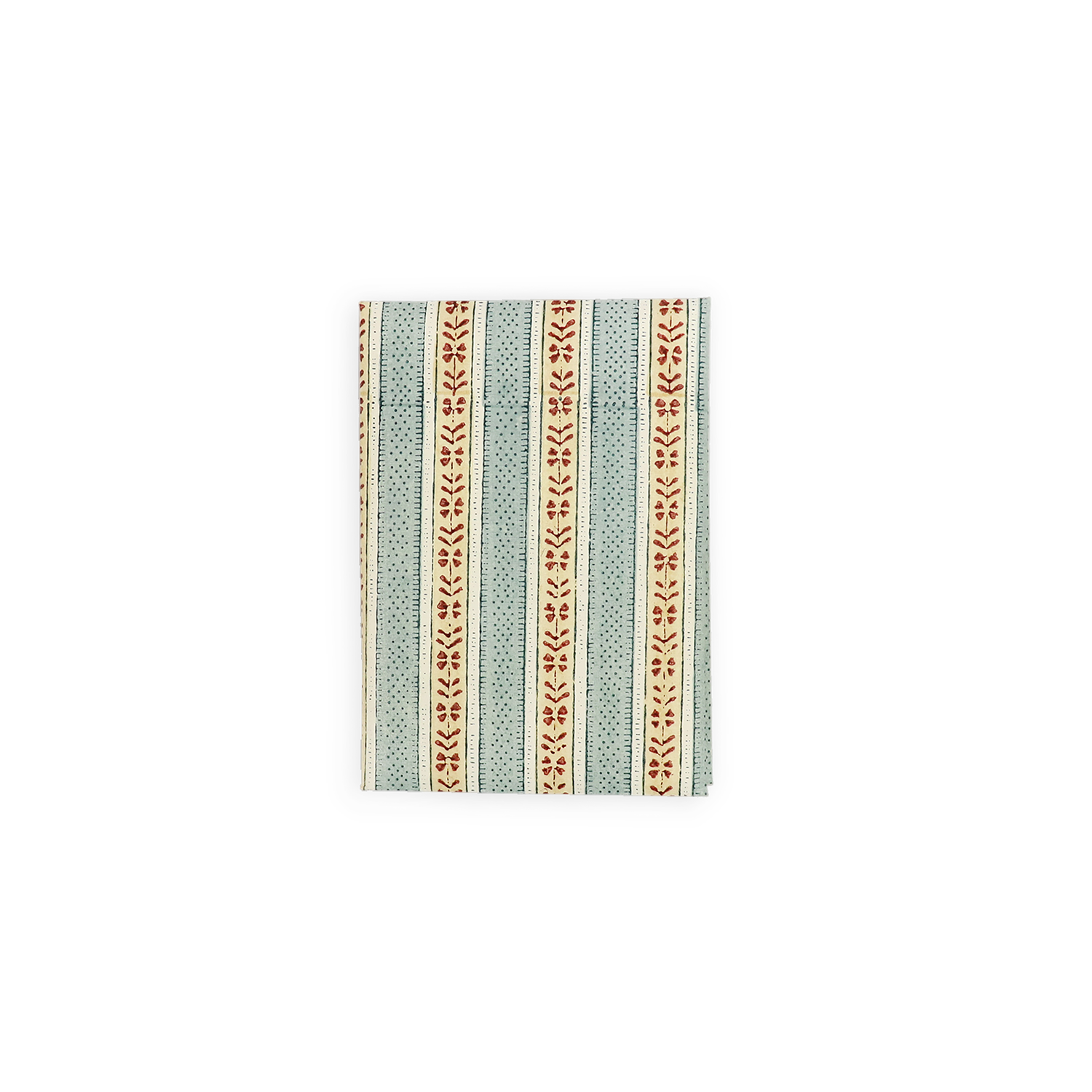 Sage Meadow – Hand Block Printed Greeting Card Set  (6” x 4” | 100% Recycled Cotton Paper)