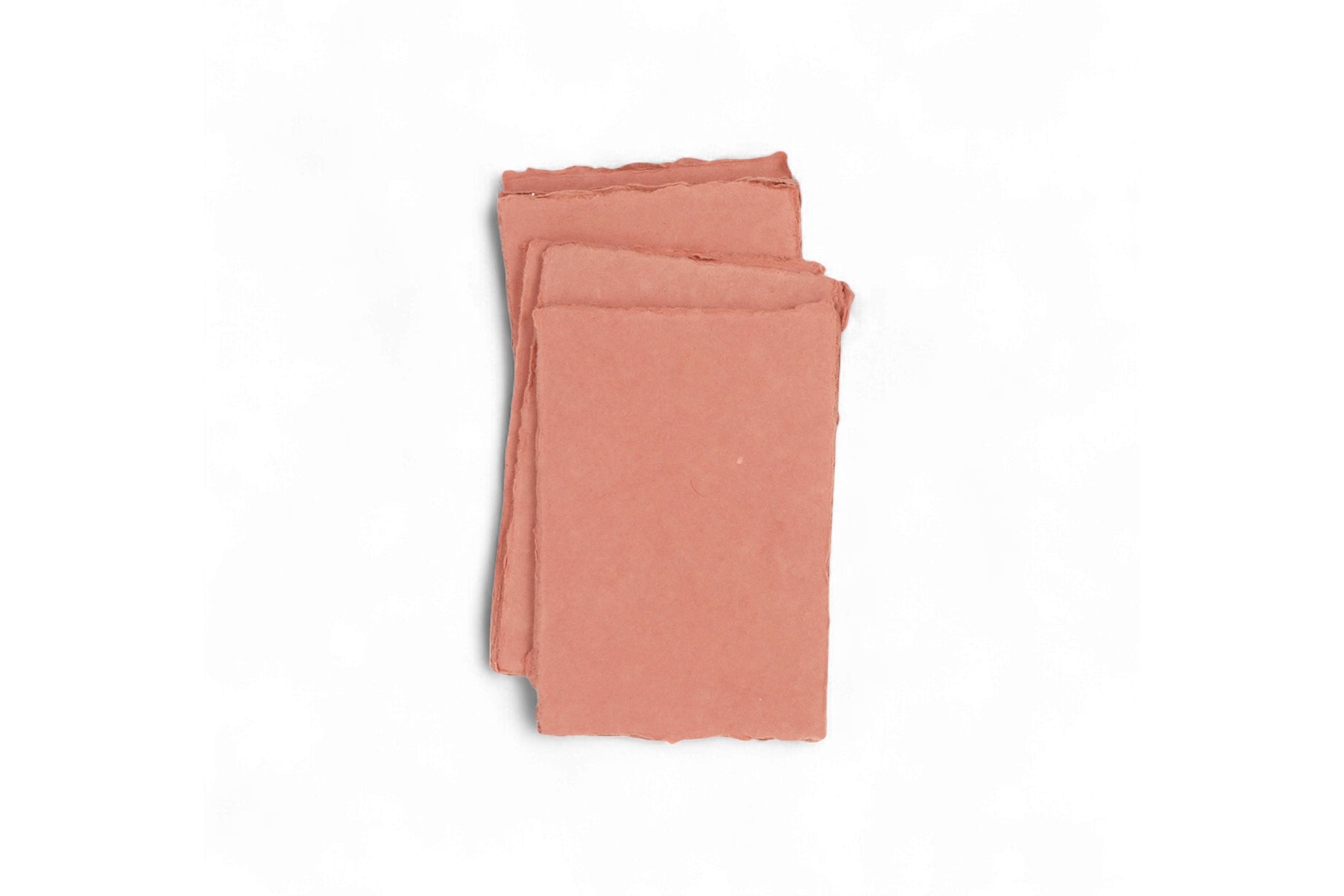Madder– Handmade Recycled Cotton Paper Set Large (6'' x 4'')  (Pack of 30)