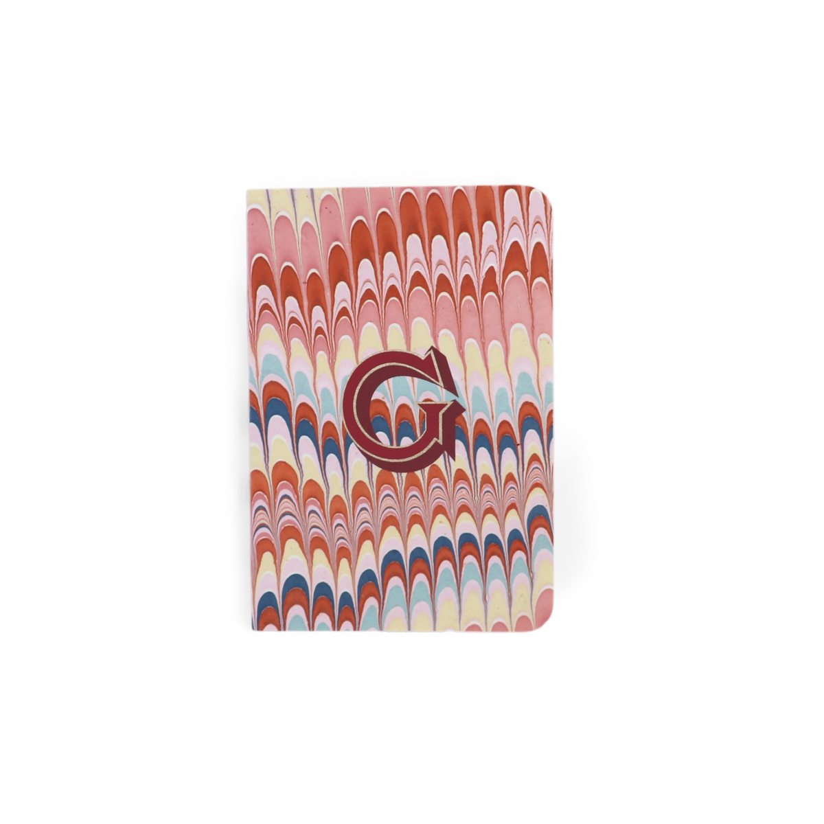 Alphabet Pocket Notebook – Hand-Marbled Notebook (5.5" W x 3.75" H)