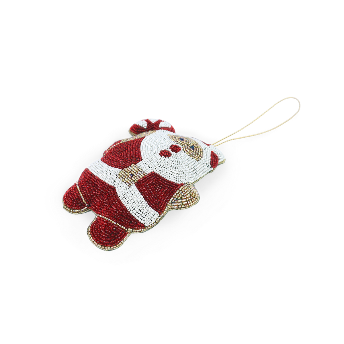 Santa Claus – Hand Embroidered Christmas Ornament (6" × 4.5")