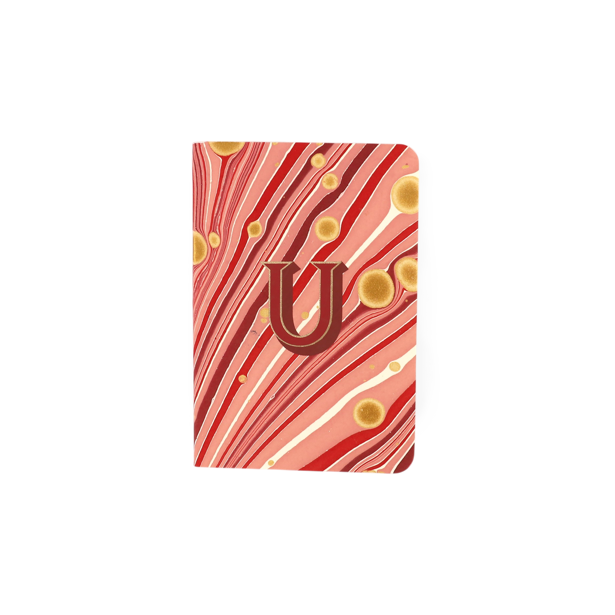 Alphabet Pocket Notebook – Hand-Marbled Notebook (5.5" W x 3.75" H)