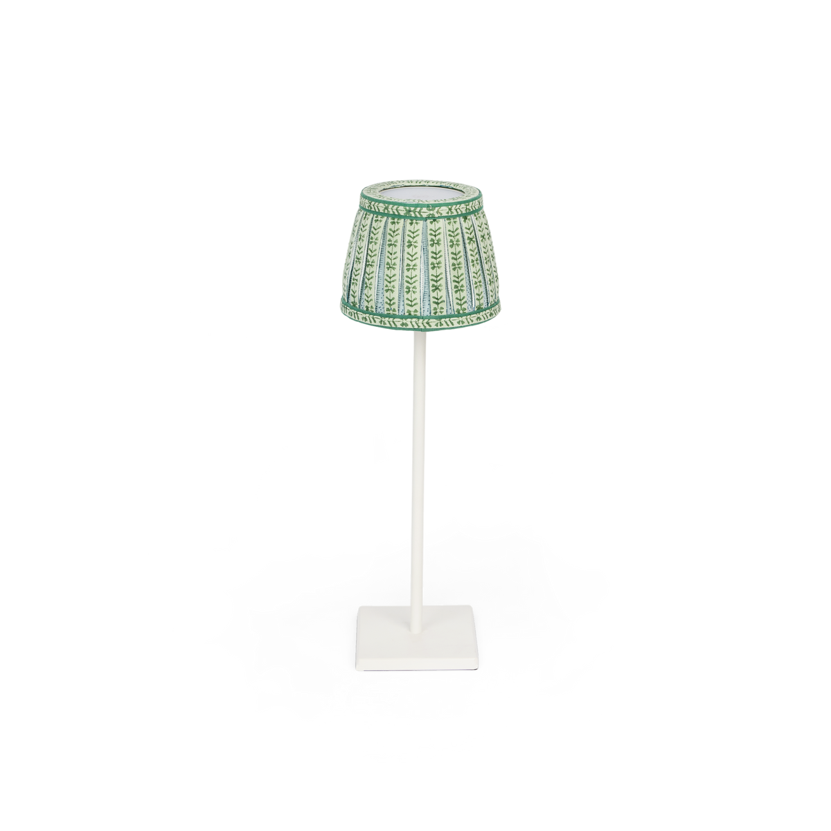 Garden Trail – Hand Block Printed Lampshade Cover (3.75" H × 4.5" W × 3.5" Ø)