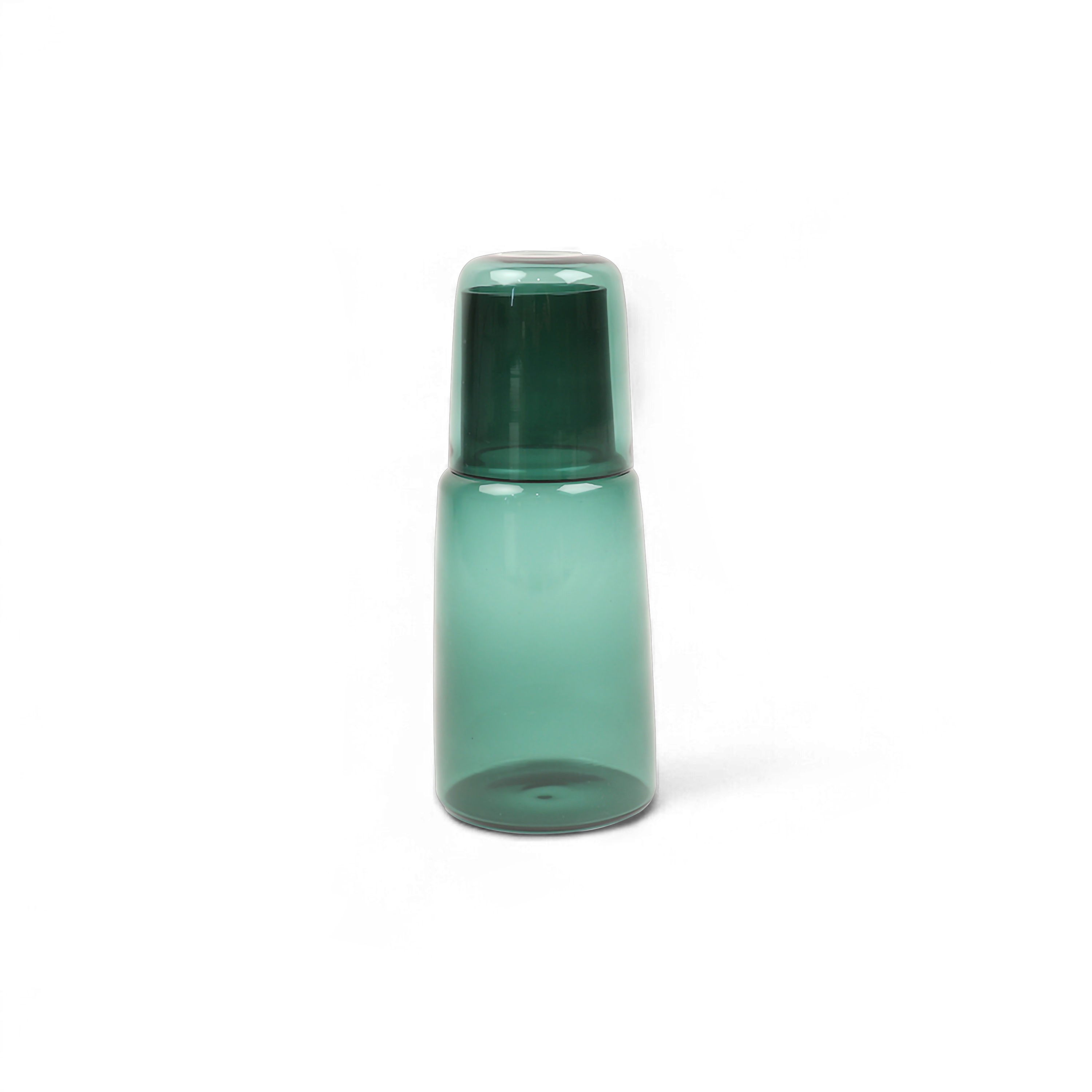 Forest Haze – Handcrafted Borosilicate Carafe Set (10" H x 4" Dia)