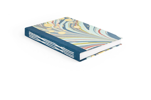 Ocean Swirl – Hand Marbled Journal 6